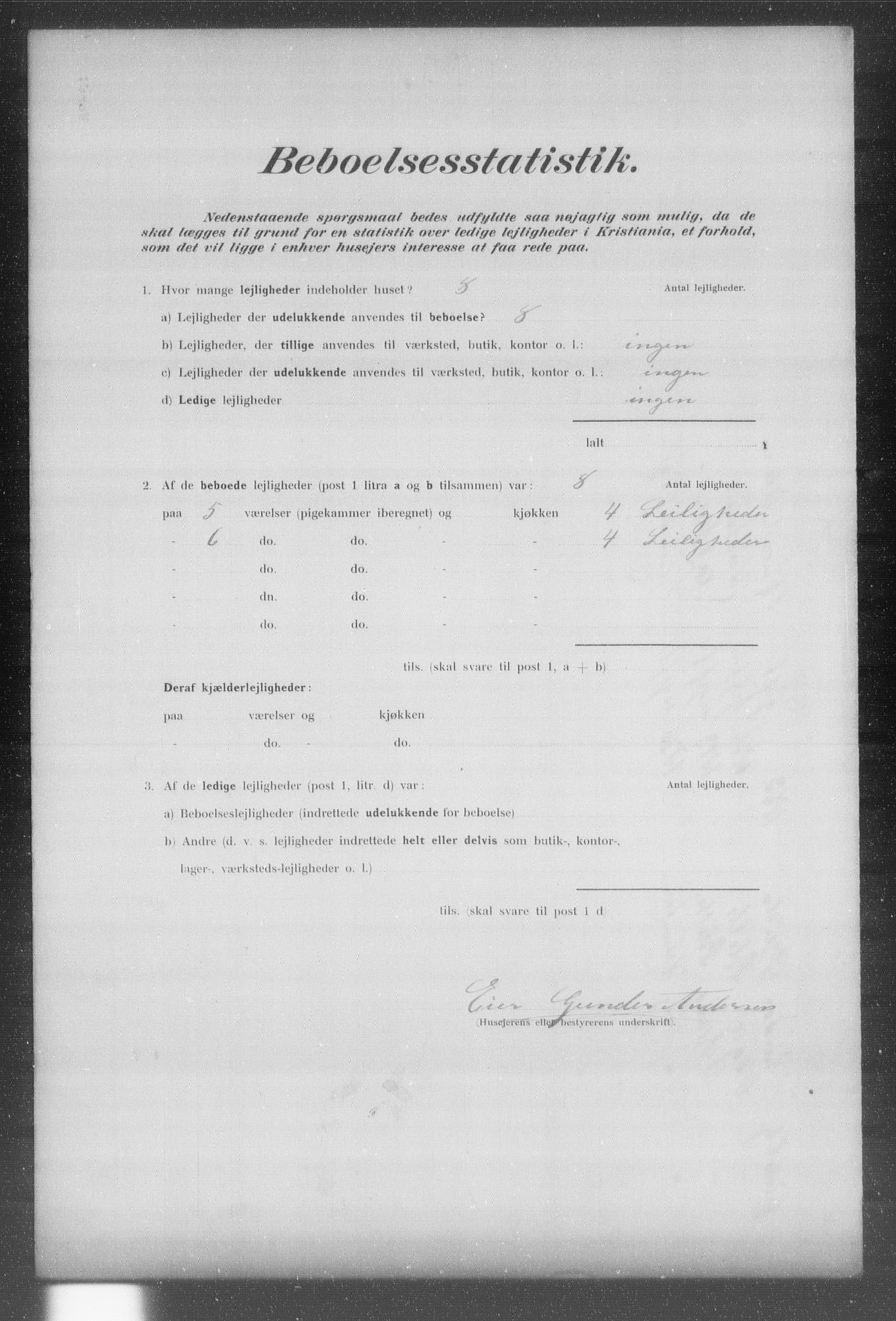 OBA, Municipal Census 1902 for Kristiania, 1902, p. 22536