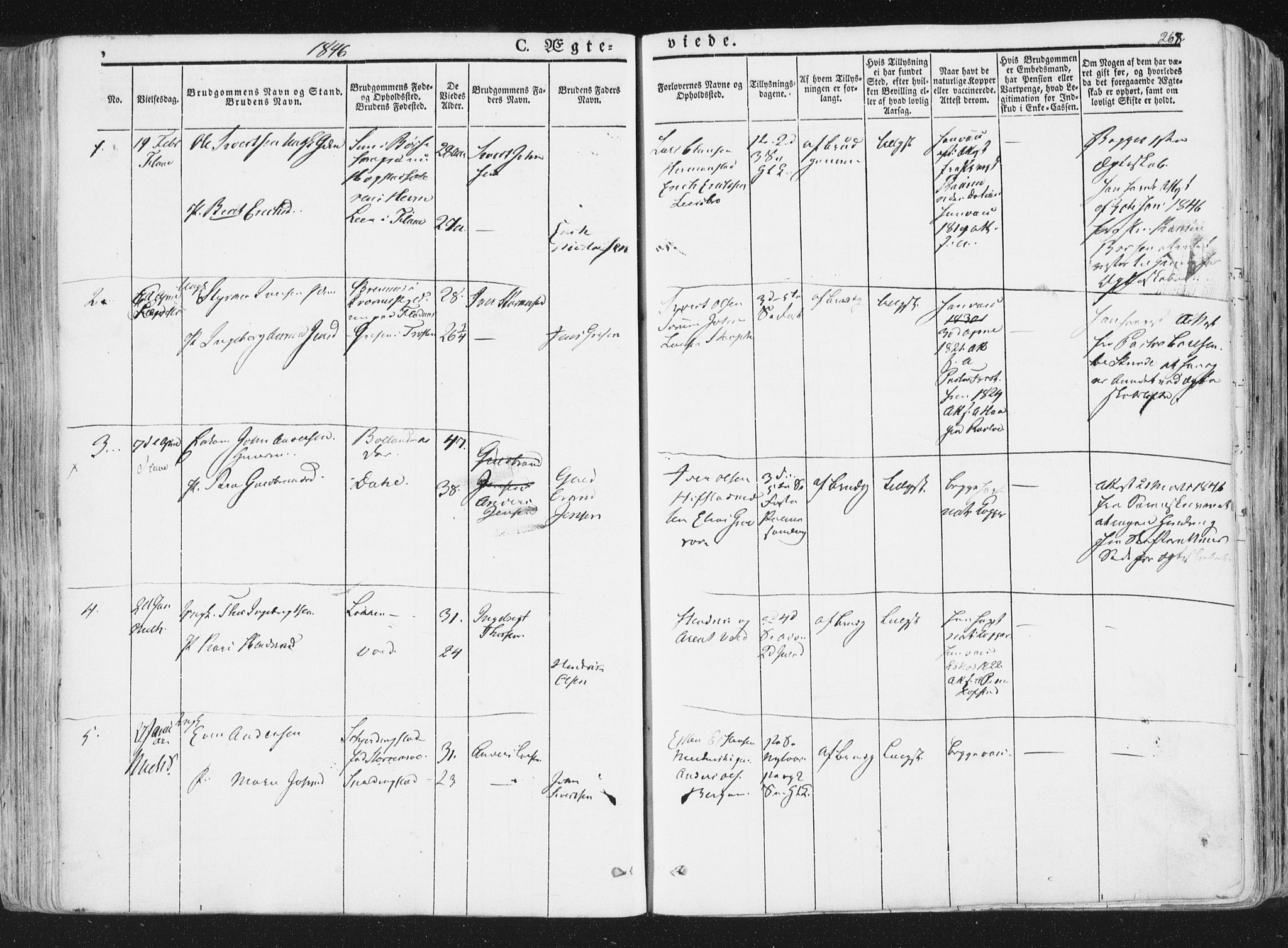 Ministerialprotokoller, klokkerbøker og fødselsregistre - Sør-Trøndelag, AV/SAT-A-1456/691/L1074: Parish register (official) no. 691A06, 1842-1852, p. 268