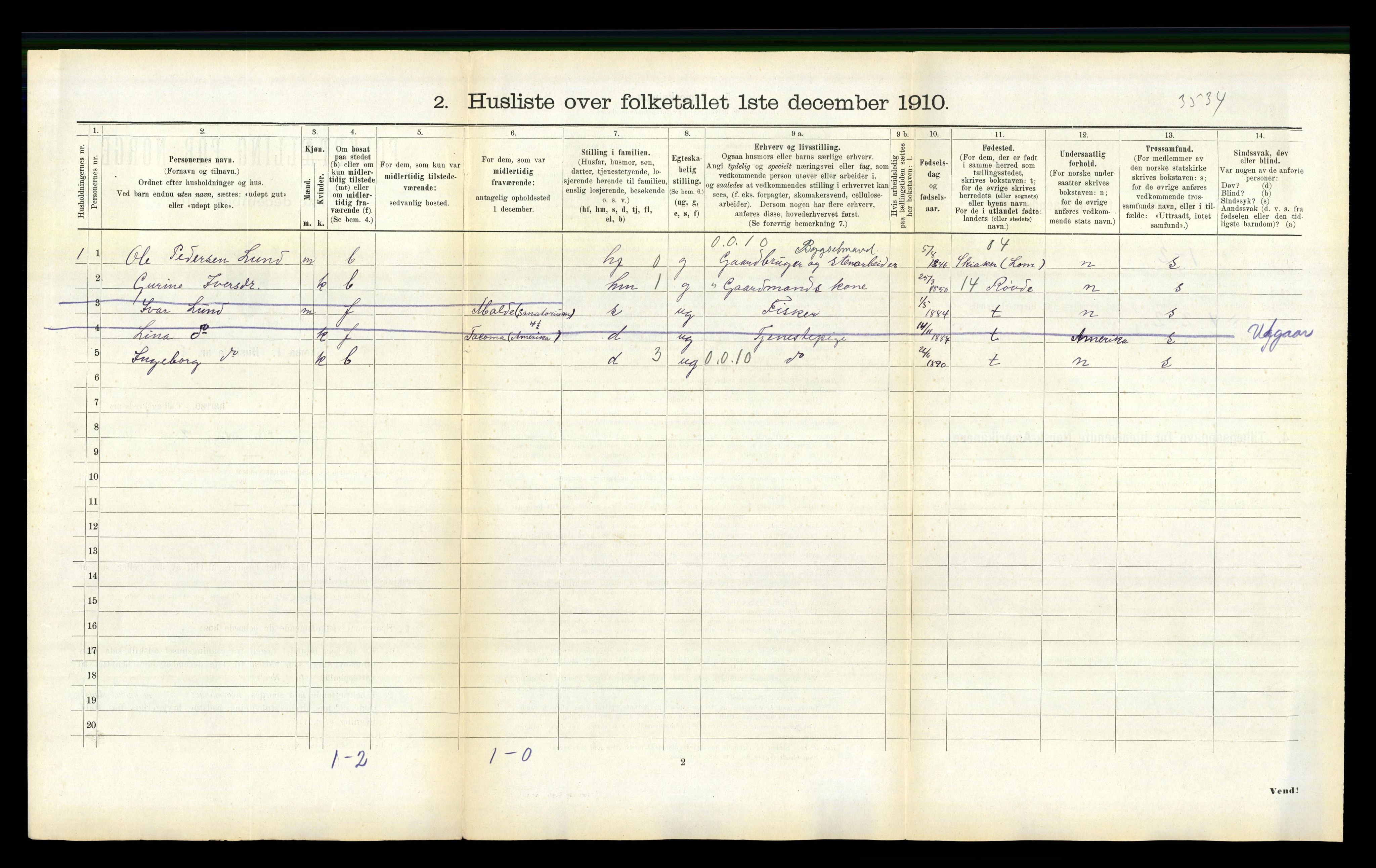 RA, 1910 census for Herøy, 1910, p. 527