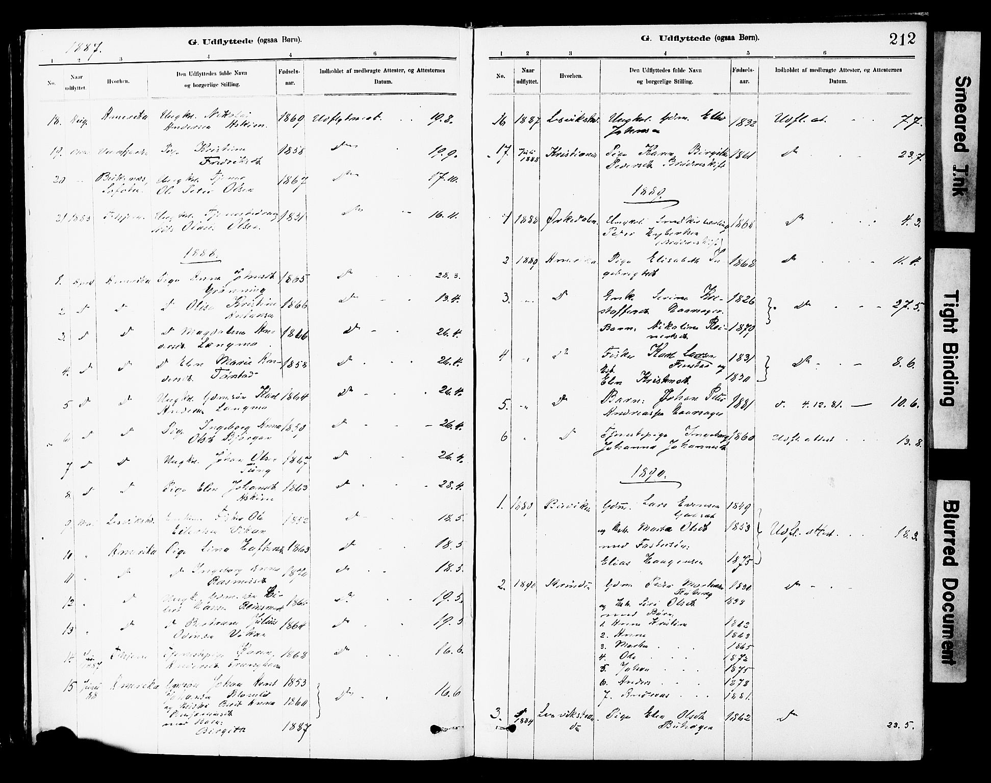 Ministerialprotokoller, klokkerbøker og fødselsregistre - Sør-Trøndelag, SAT/A-1456/646/L0615: Parish register (official) no. 646A13, 1885-1900, p. 212