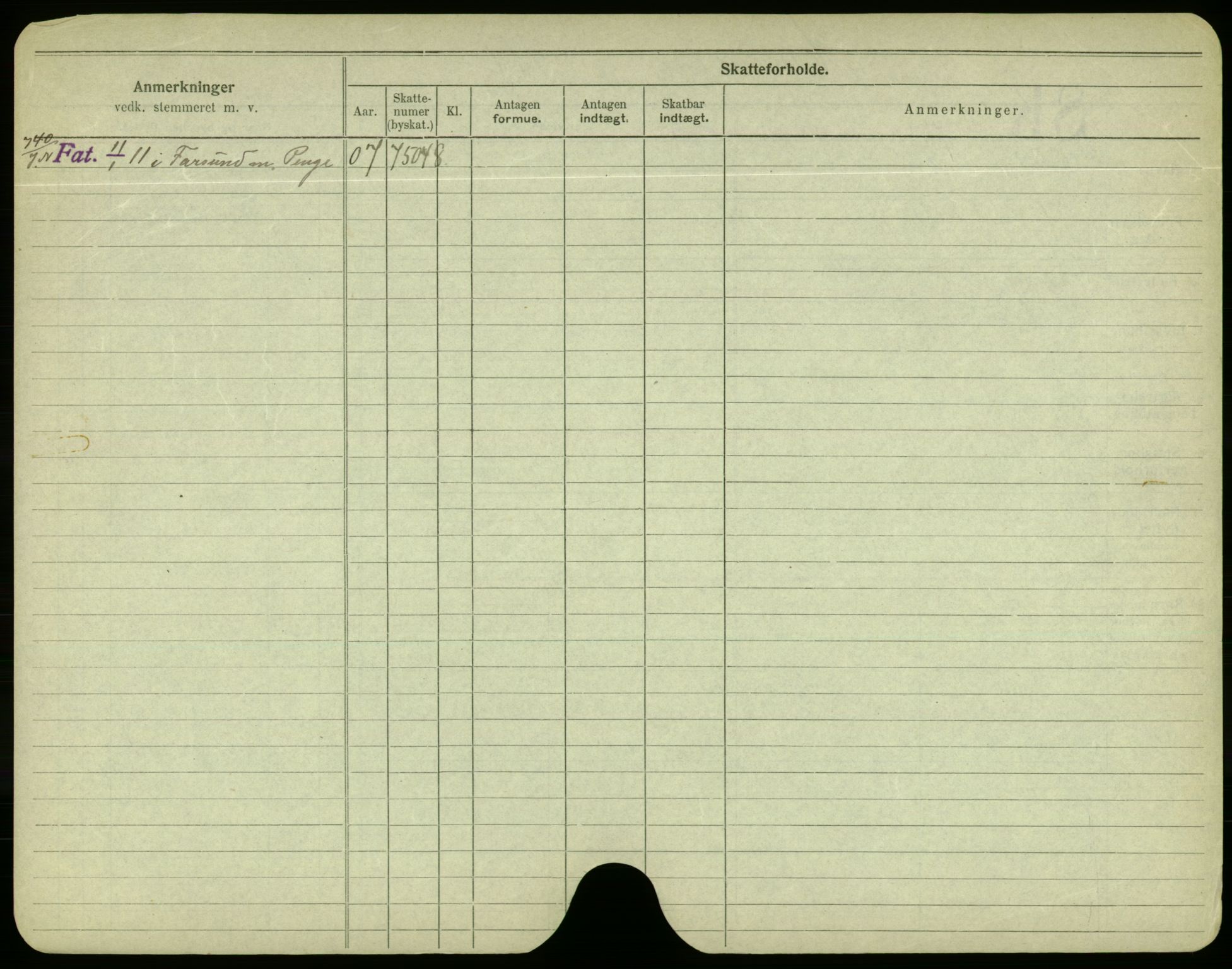 Oslo folkeregister, Registerkort, AV/SAO-A-11715/F/Fa/Fac/L0003: Menn, 1906-1914, p. 1204b