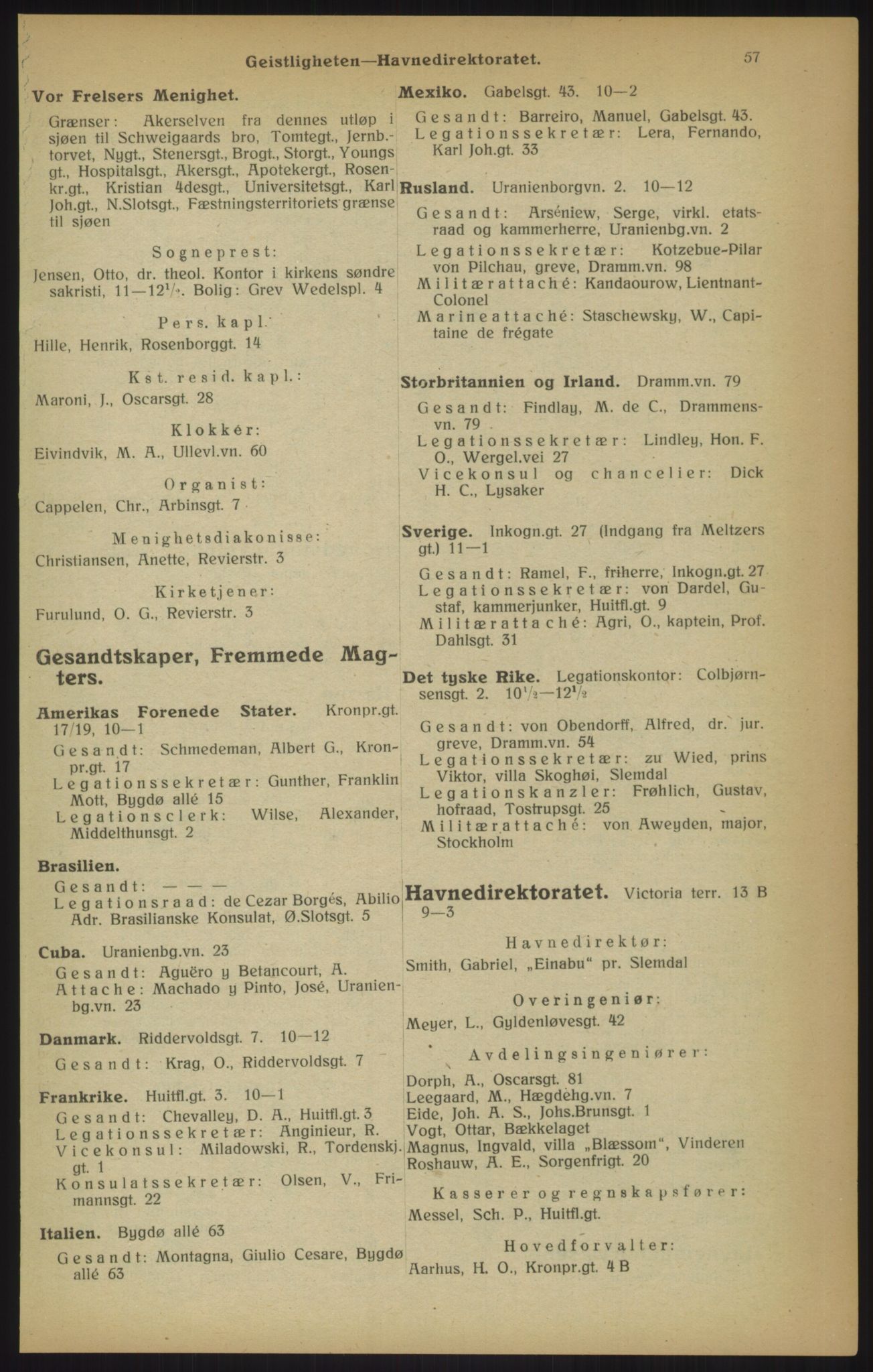 Kristiania/Oslo adressebok, PUBL/-, 1915, p. 57