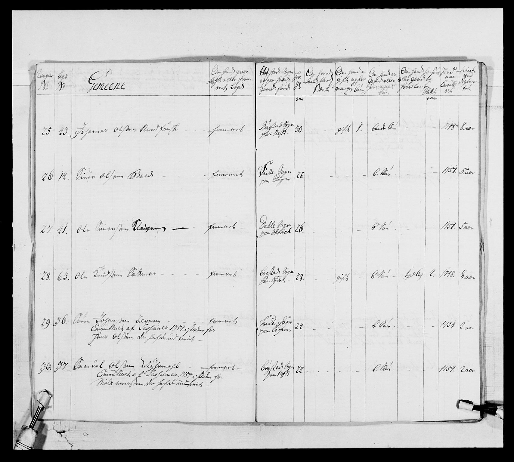 Kommanderende general (KG I) med Det norske krigsdirektorium, AV/RA-EA-5419/E/Ea/L0517: 1. Bergenhusiske regiment, 1742-1756, p. 316