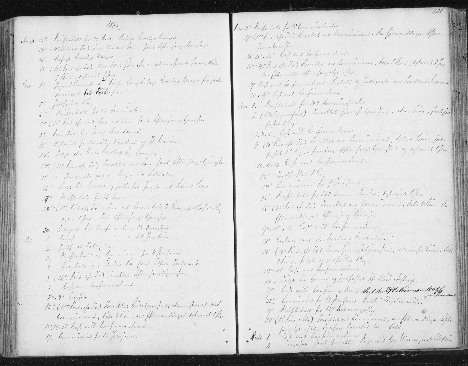 Ministerialprotokoller, klokkerbøker og fødselsregistre - Sør-Trøndelag, SAT/A-1456/602/L0127: Curate's parish register no. 602B01, 1821-1875, p. 221