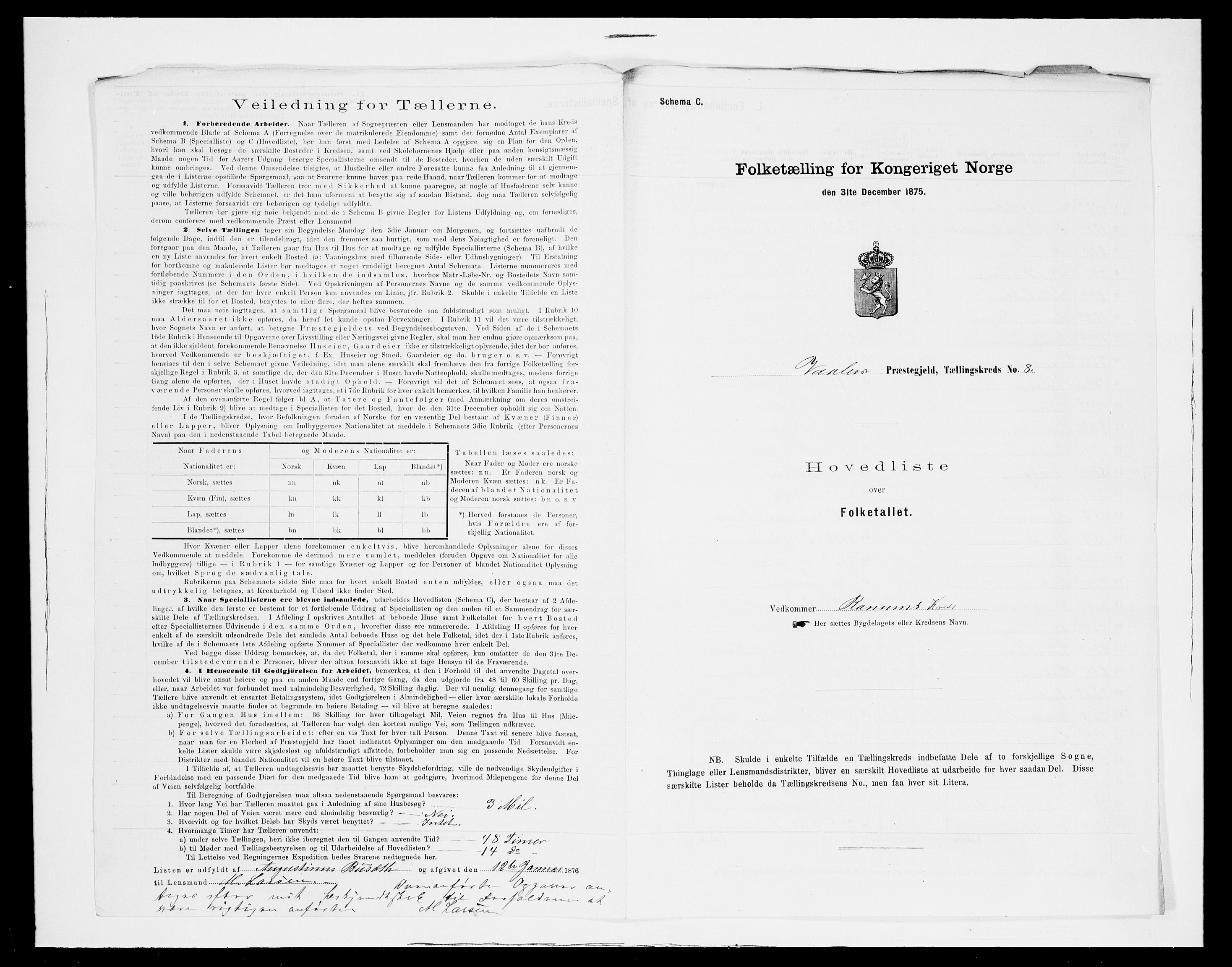 SAH, 1875 census for 0426P Våler parish (Hedmark), 1875, p. 30