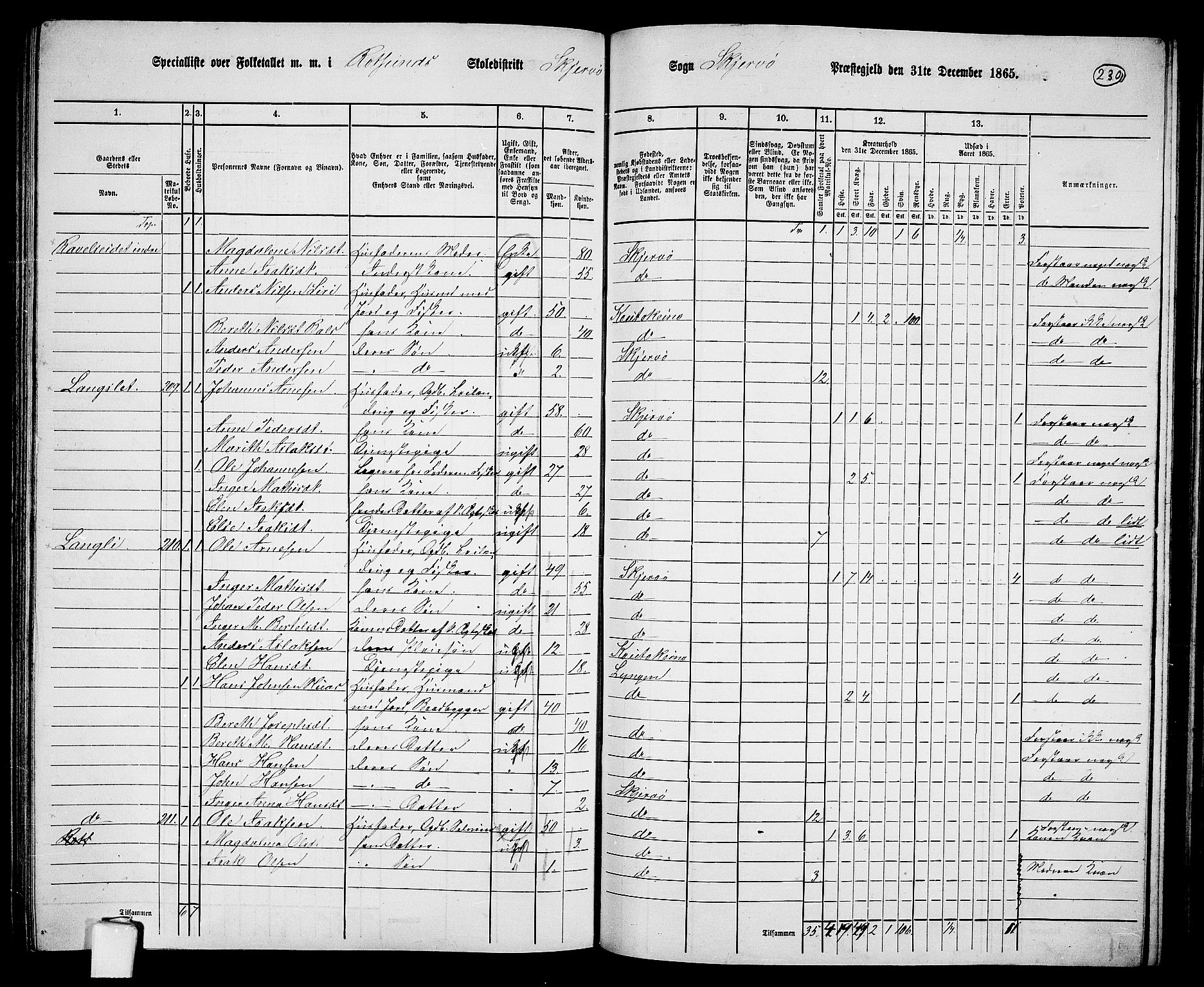 RA, 1865 census for Skjervøy, 1865, p. 111