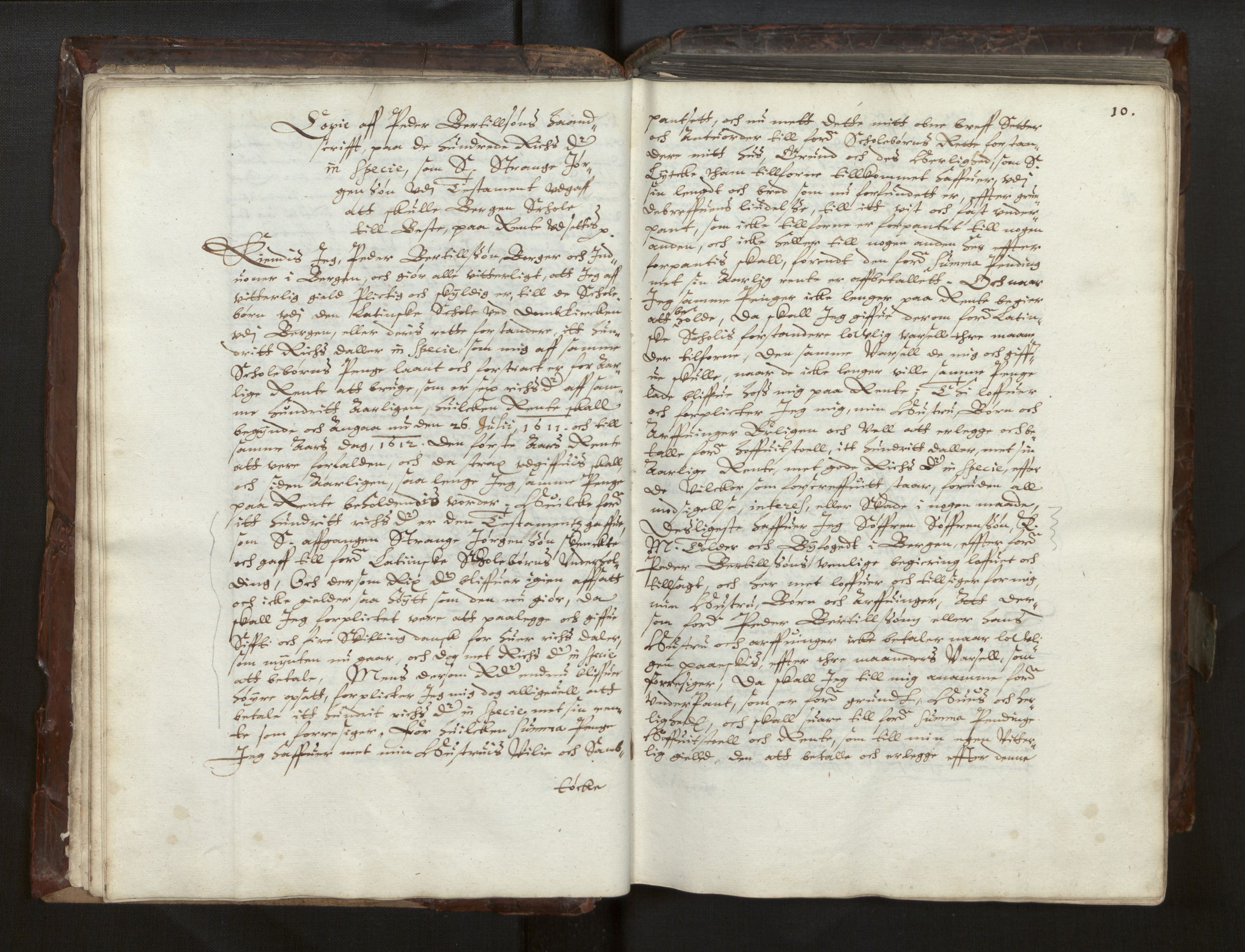 Bjørgvin biskop, AV/SAB-A-5601/Ga/L0014: Jordebøker for geistleg gods og andre rekneskapsprotokollar, 1609-1737, p. 9b-10a