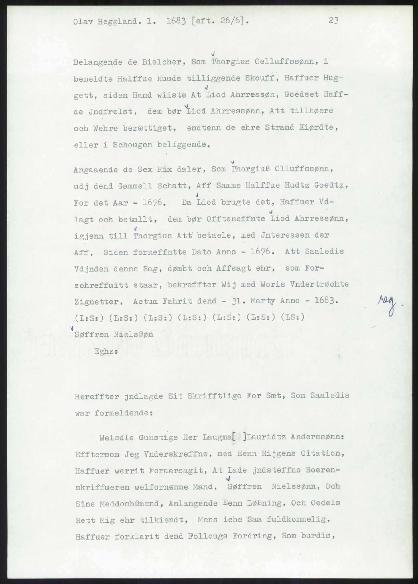 Samlinger til kildeutgivelse, Diplomavskriftsamlingen, AV/RA-EA-4053/H/Ha, p. 1530