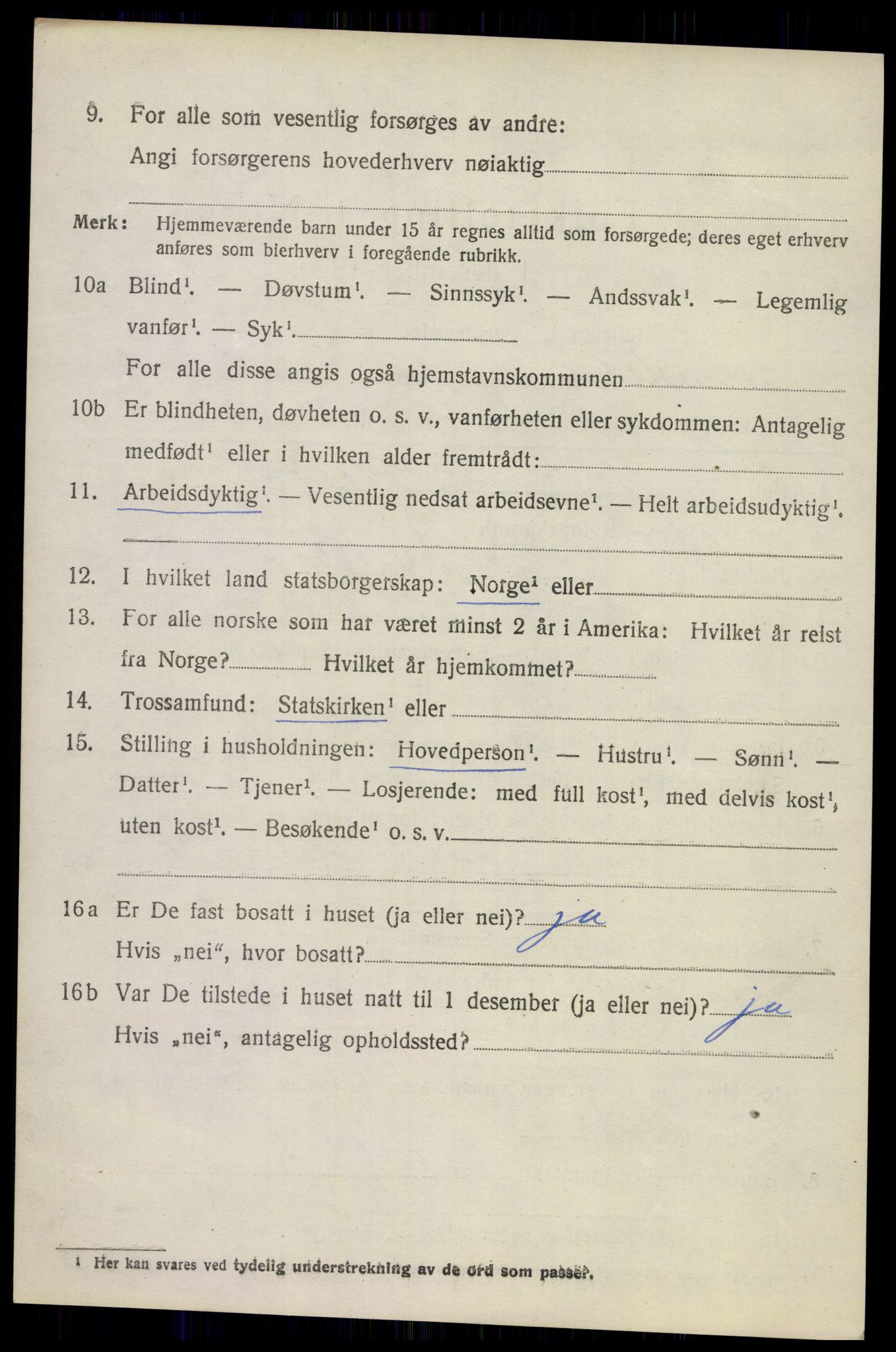SAKO, 1920 census for Andebu, 1920, p. 2809