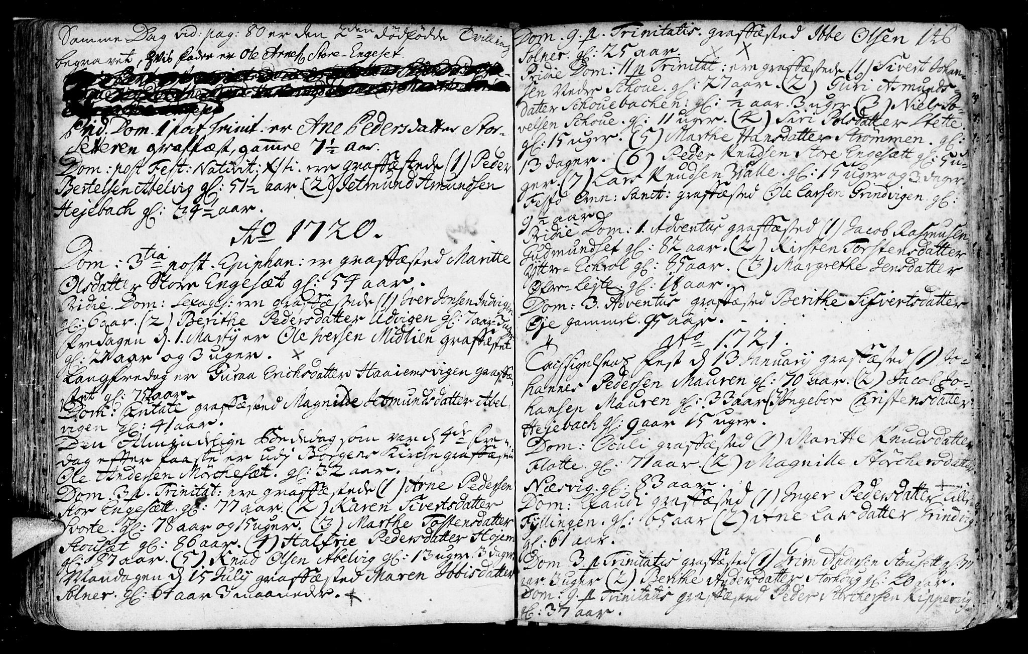 Ministerialprotokoller, klokkerbøker og fødselsregistre - Møre og Romsdal, SAT/A-1454/524/L0349: Parish register (official) no. 524A01, 1698-1779, p. 146