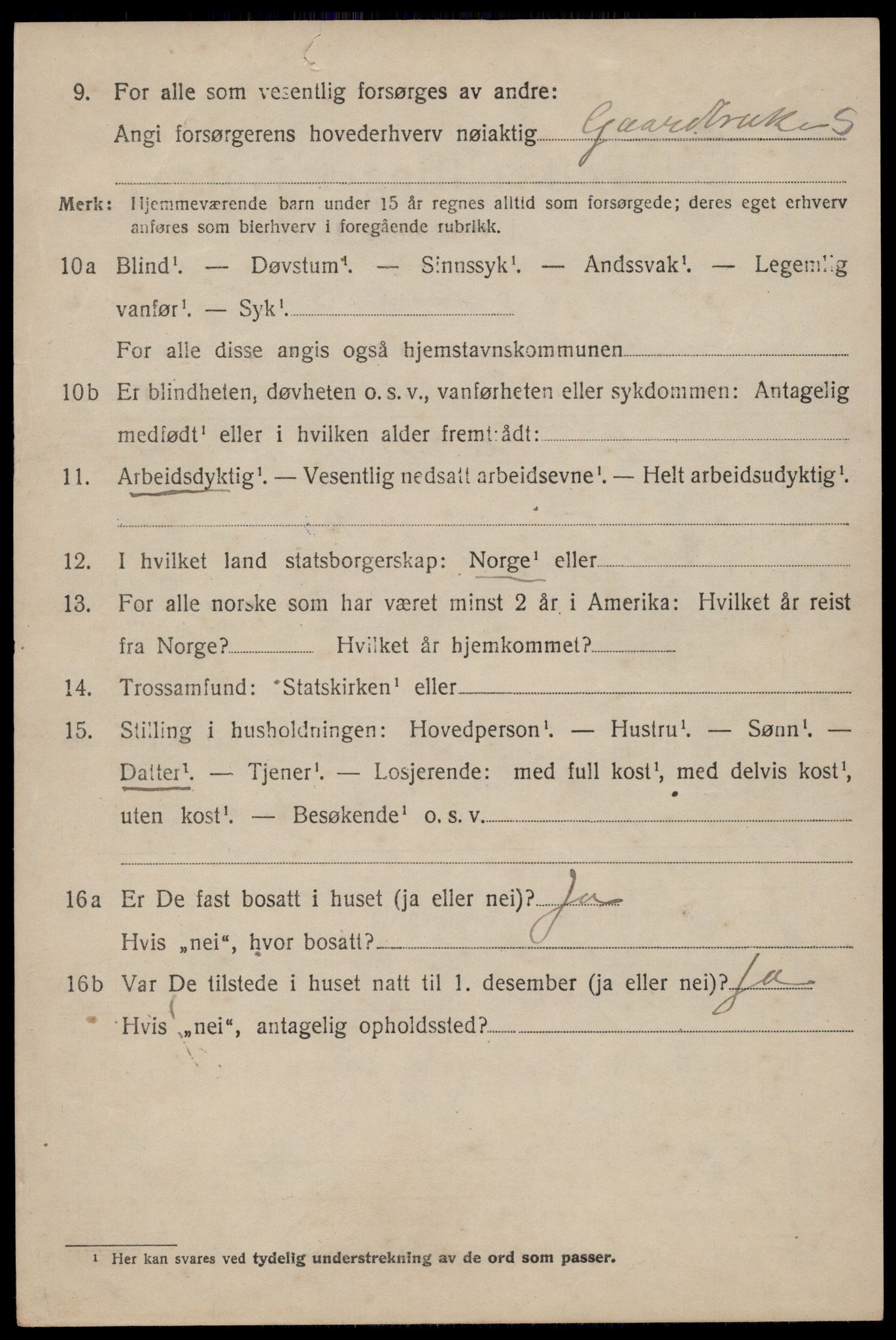 SAST, 1920 census for Heskestad, 1920, p. 384