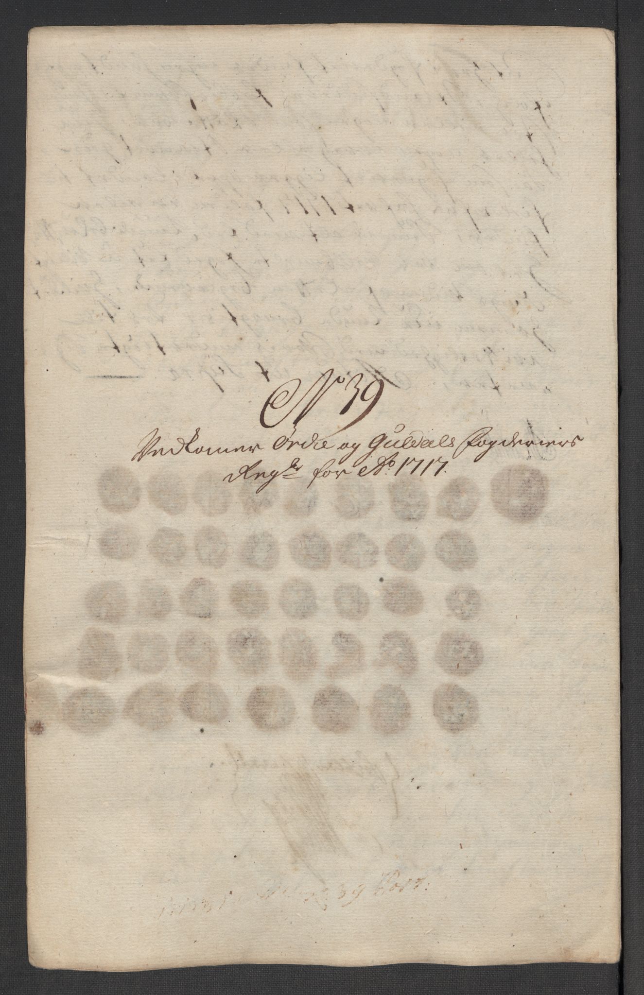 Rentekammeret inntil 1814, Reviderte regnskaper, Fogderegnskap, RA/EA-4092/R60/L3969: Fogderegnskap Orkdal og Gauldal, 1717, p. 365