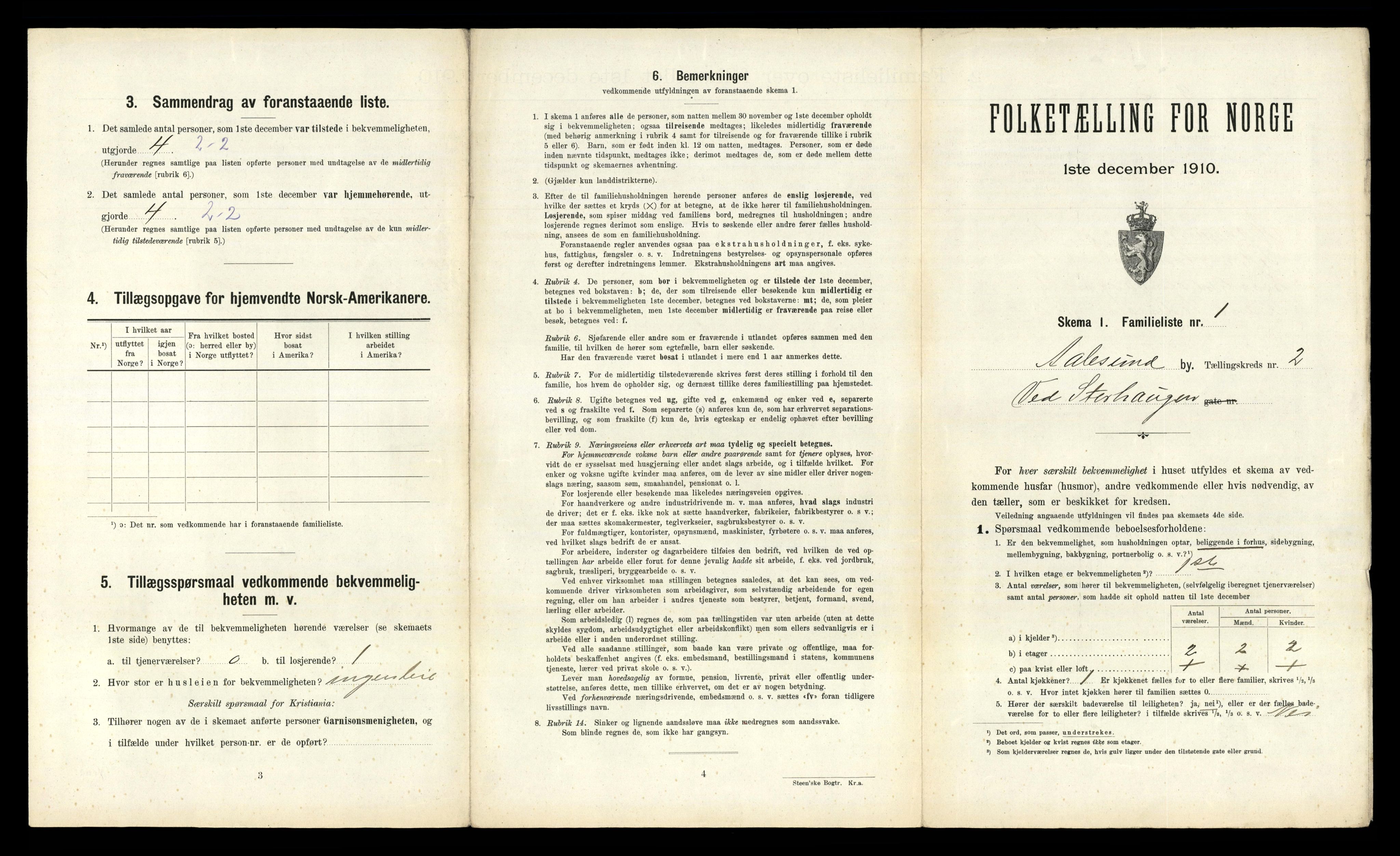 RA, 1910 census for Ålesund, 1910, p. 427