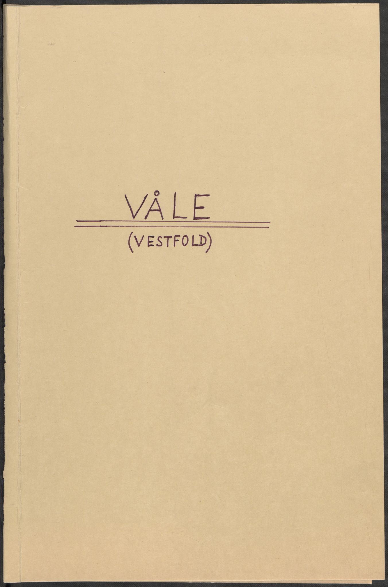 Riksarkivets diplomsamling, AV/RA-EA-5965/F15/L0021: Prestearkiv - Vestfold, 1573-1858, p. 43