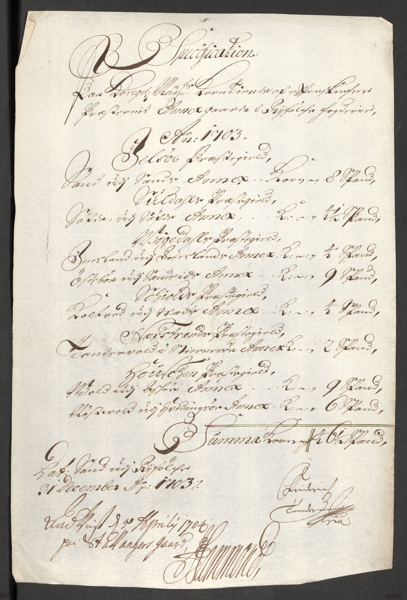 Rentekammeret inntil 1814, Reviderte regnskaper, Fogderegnskap, RA/EA-4092/R47/L2860: Fogderegnskap Ryfylke, 1703-1705, p. 92