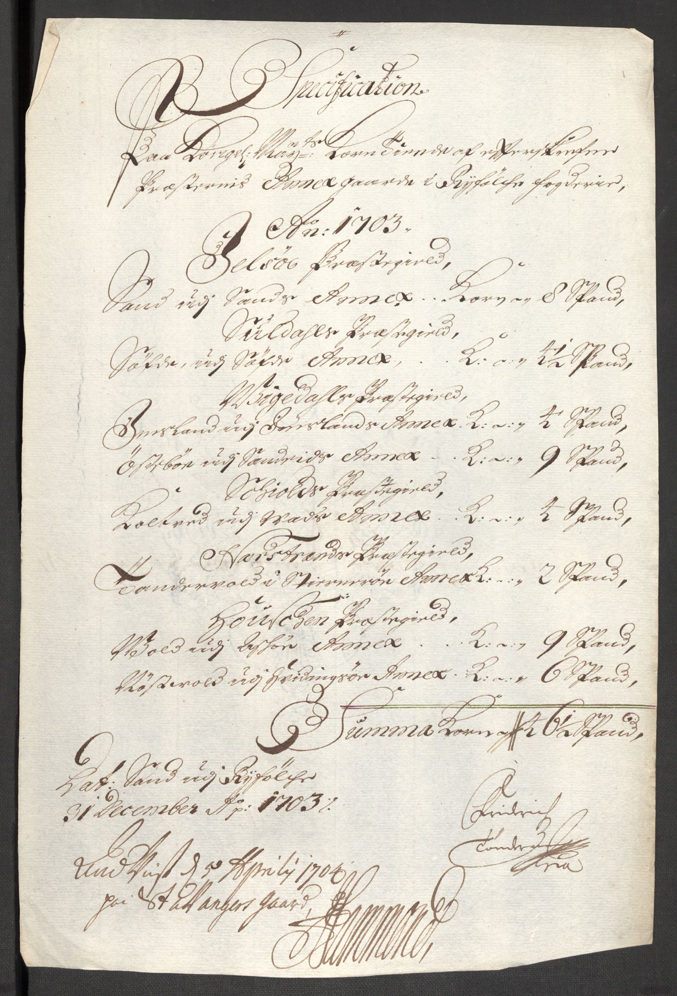 Rentekammeret inntil 1814, Reviderte regnskaper, Fogderegnskap, AV/RA-EA-4092/R47/L2860: Fogderegnskap Ryfylke, 1703-1705, p. 92