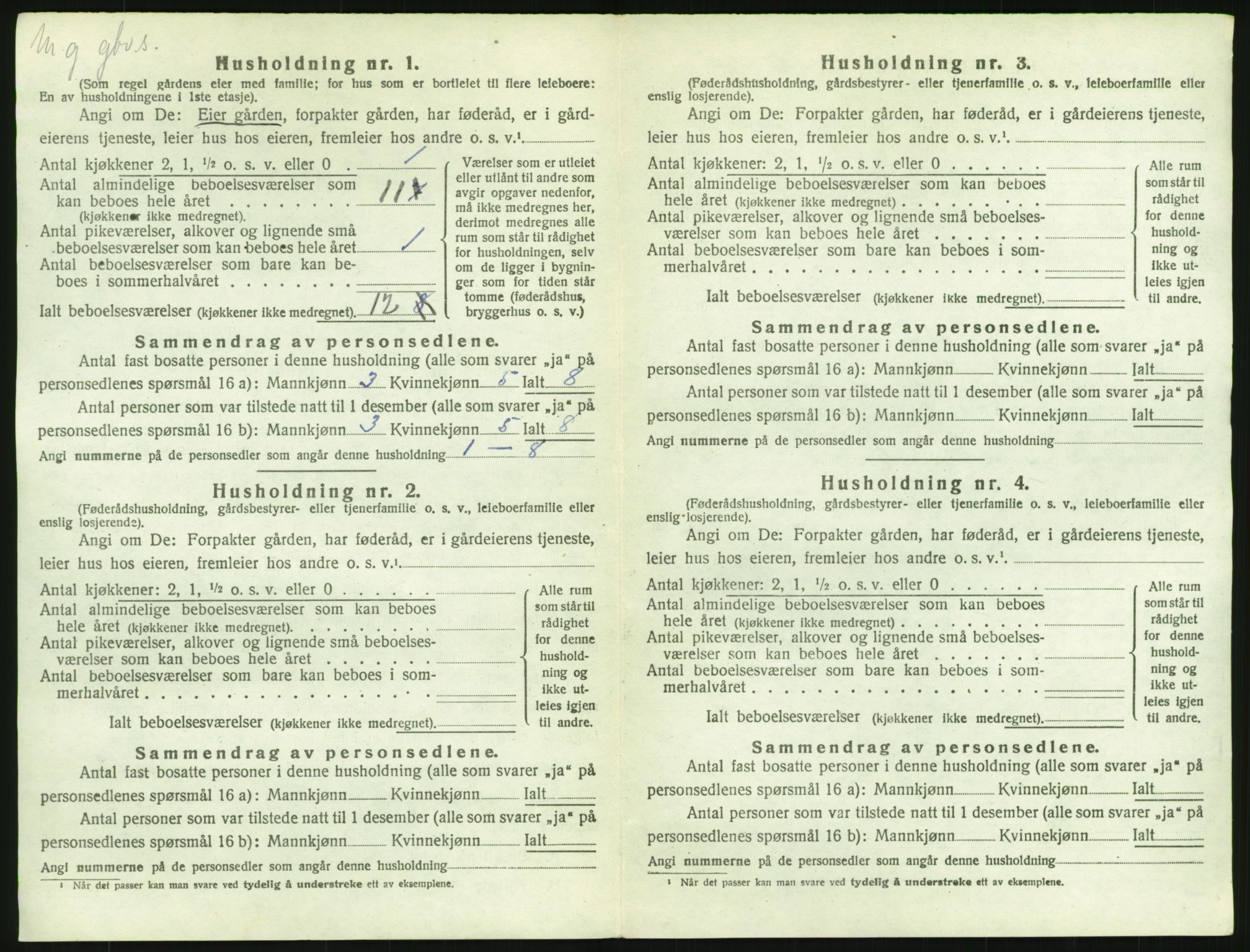 SAH, 1920 census for Søndre Land, 1920, p. 48