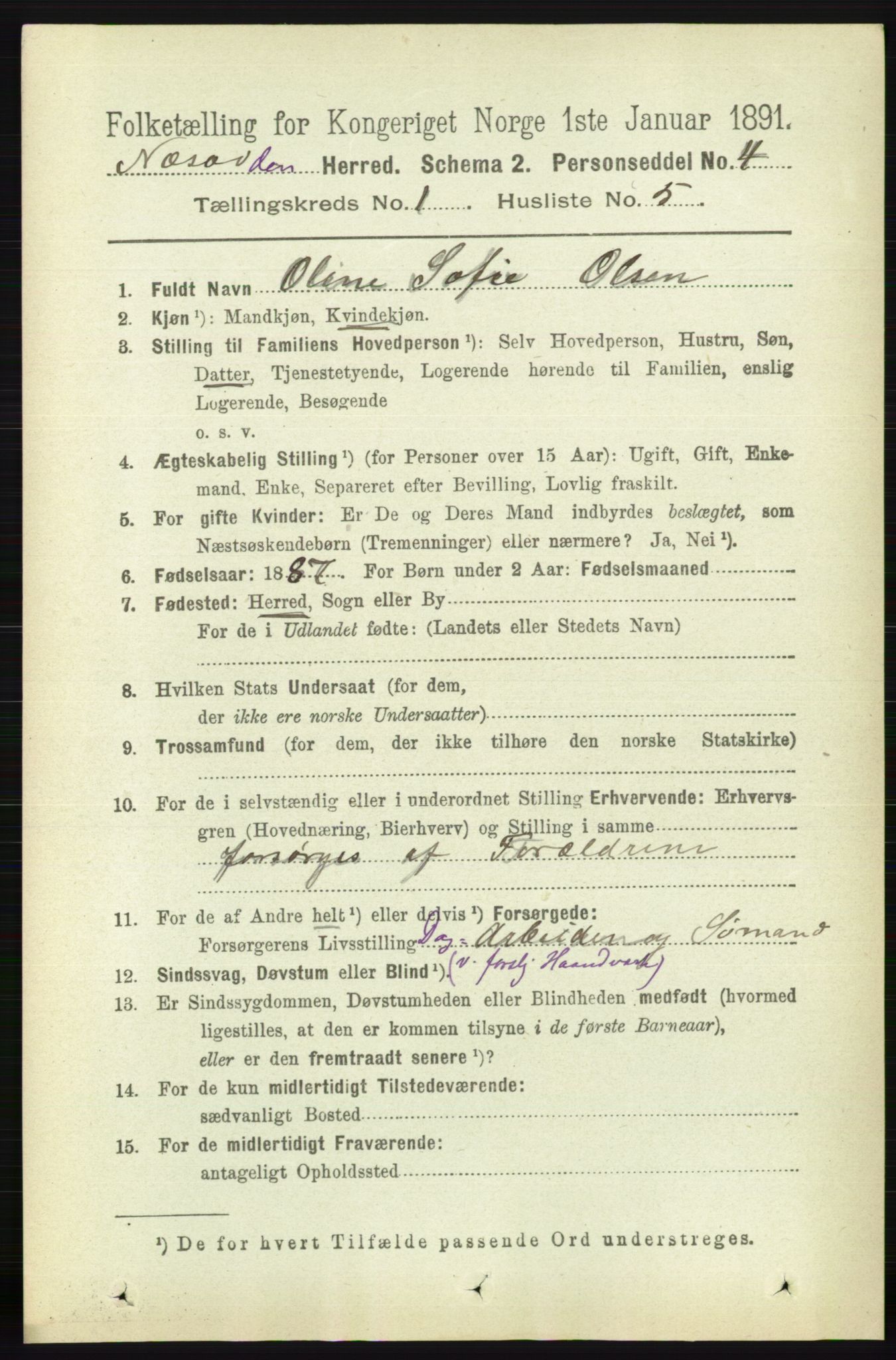 RA, 1891 census for 0216 Nesodden, 1891, p. 115