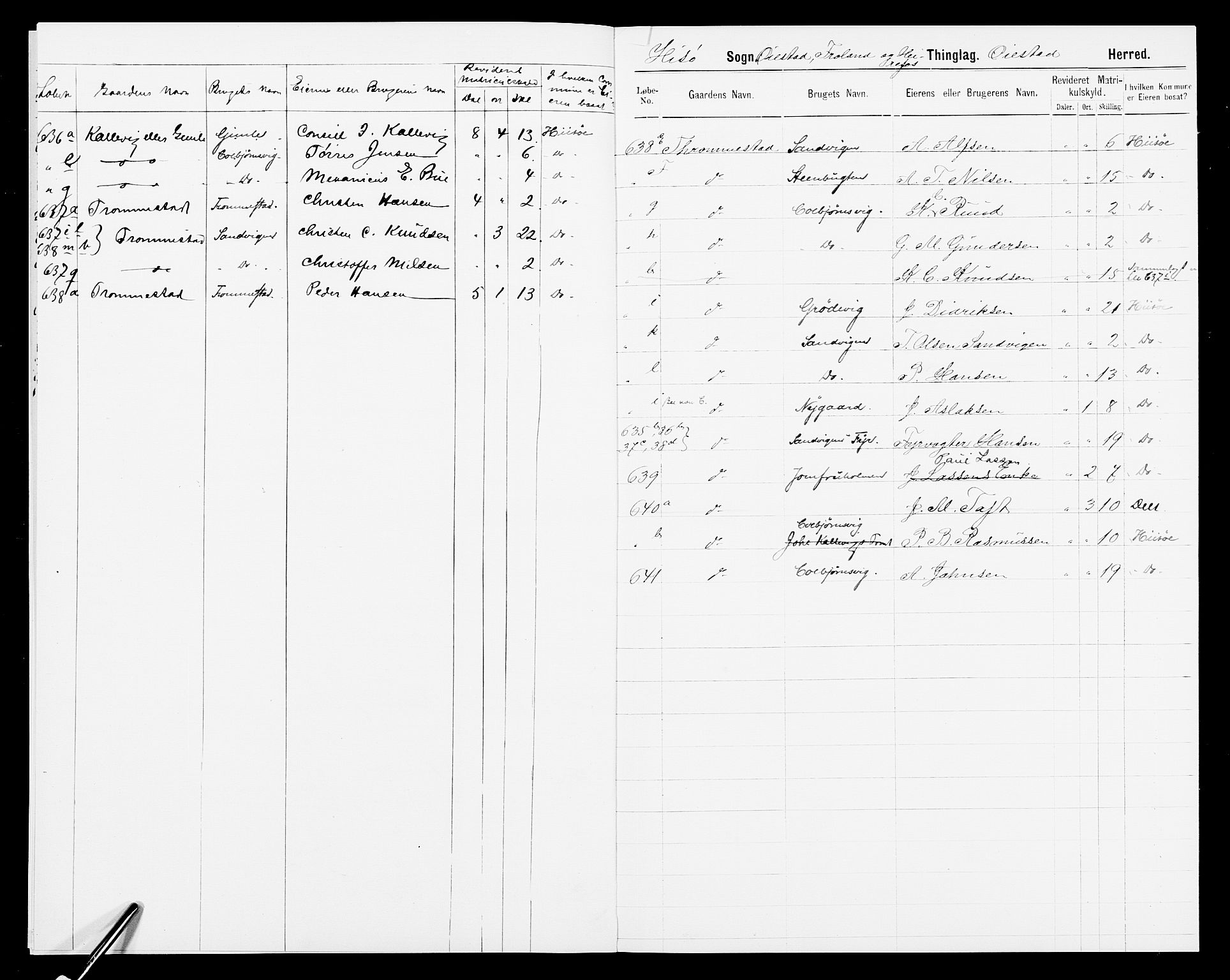 SAK, 1875 census for 0922P Hisøy, 1875, p. 8