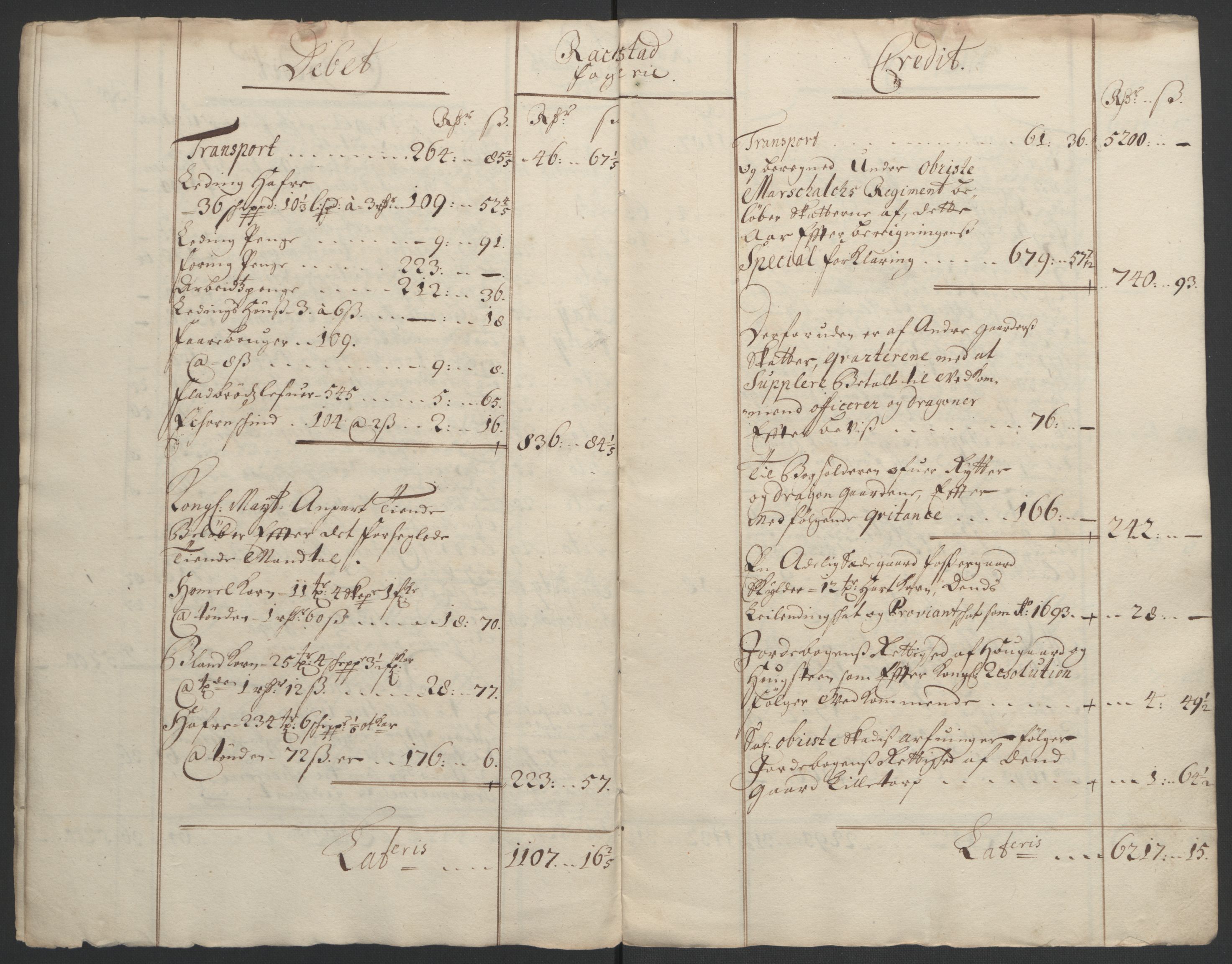 Rentekammeret inntil 1814, Reviderte regnskaper, Fogderegnskap, RA/EA-4092/R07/L0284: Fogderegnskap Rakkestad, Heggen og Frøland, 1694, p. 13