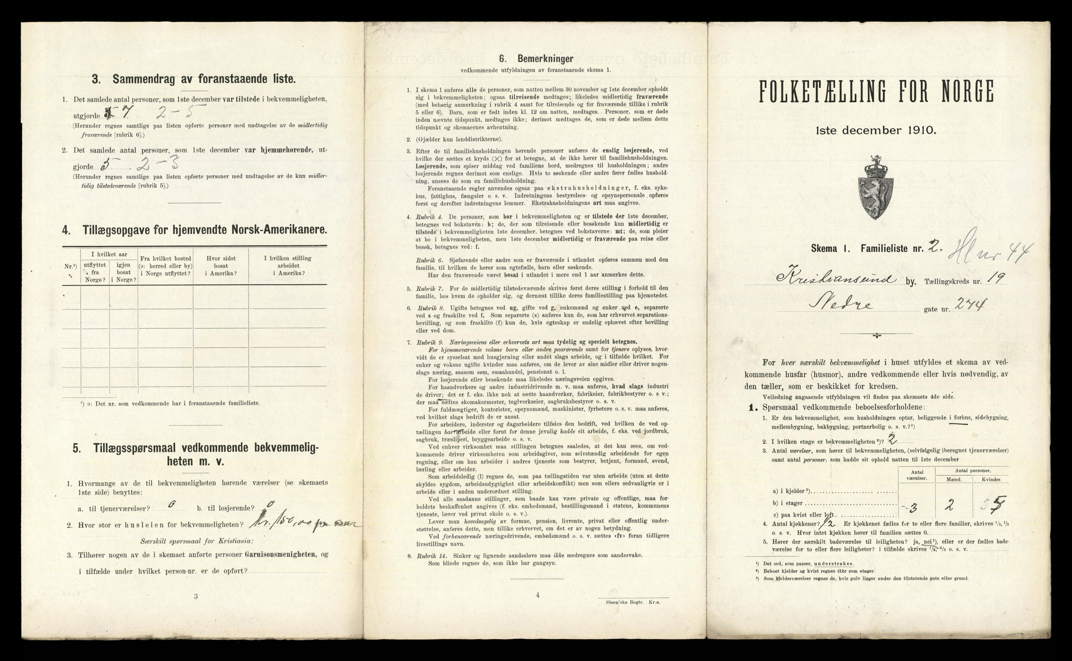 RA, 1910 census for Kristiansund, 1910, p. 7211