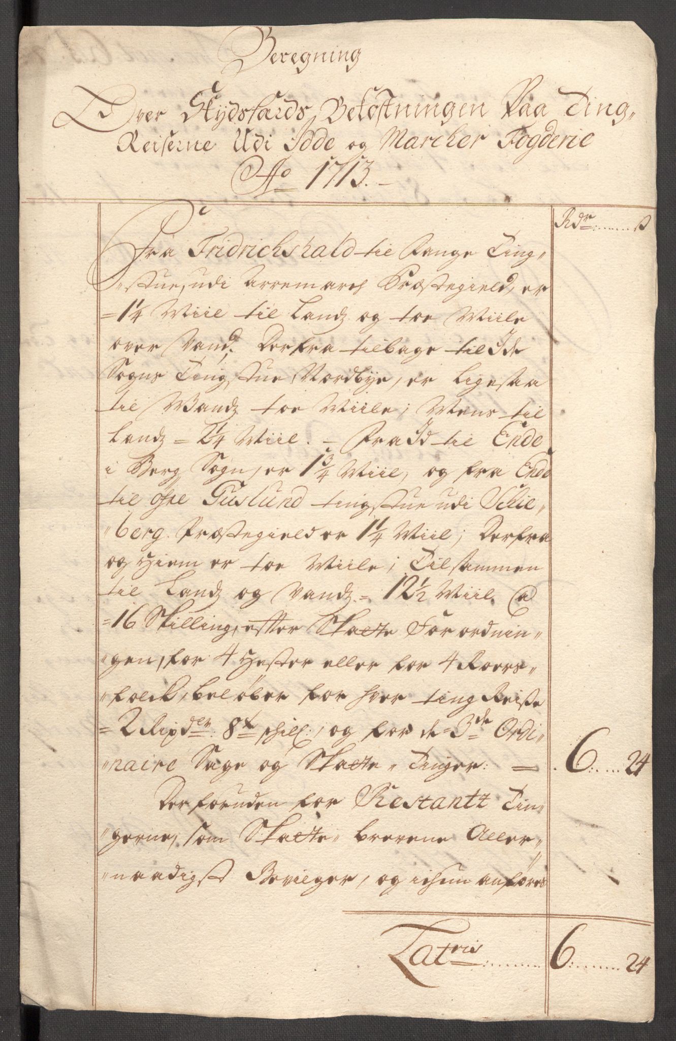 Rentekammeret inntil 1814, Reviderte regnskaper, Fogderegnskap, AV/RA-EA-4092/R01/L0022: Fogderegnskap Idd og Marker, 1713-1714, p. 258