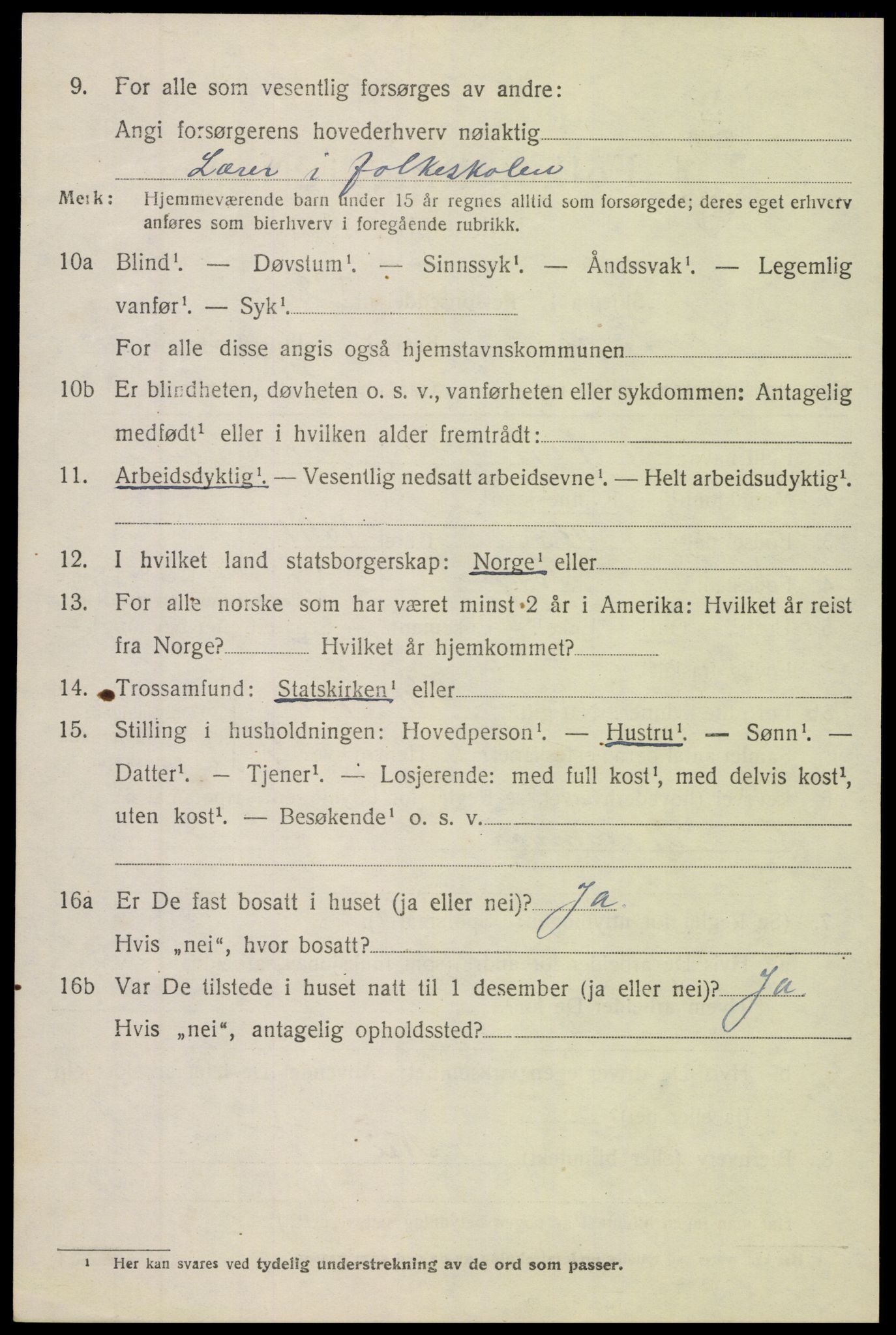 SAH, 1920 census for Torpa, 1920, p. 4624