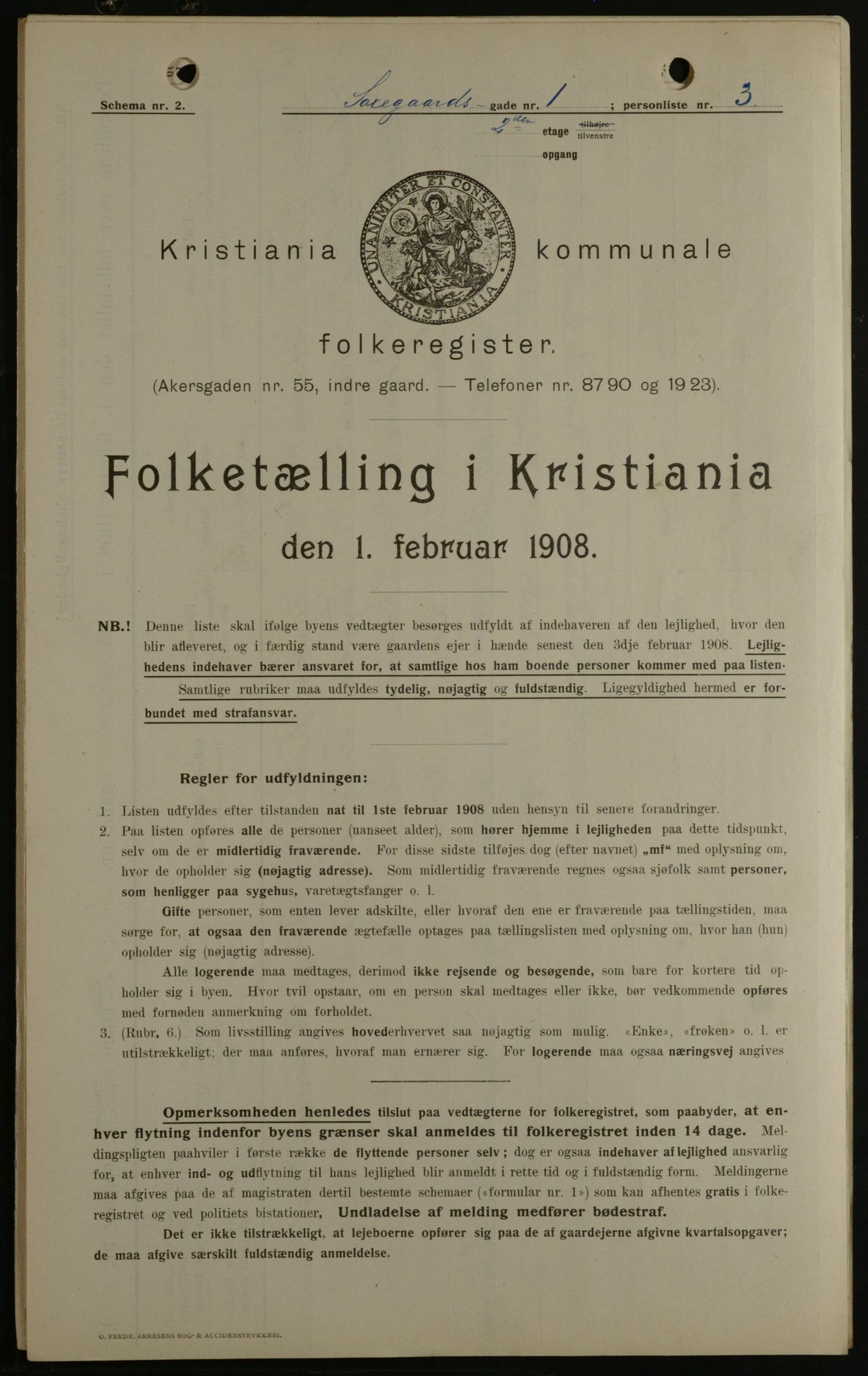 OBA, Municipal Census 1908 for Kristiania, 1908, p. 80476