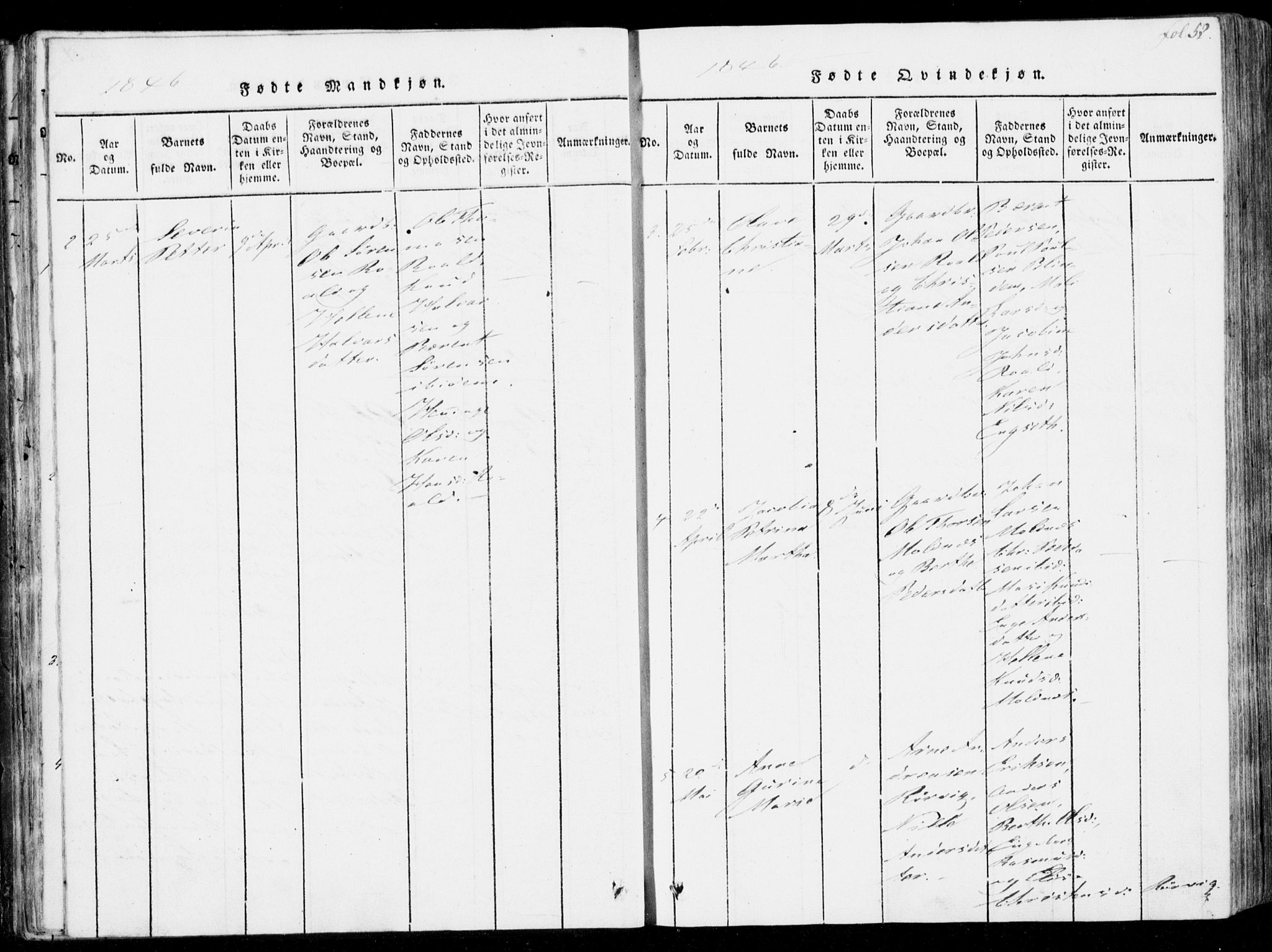 Ministerialprotokoller, klokkerbøker og fødselsregistre - Møre og Romsdal, SAT/A-1454/537/L0517: Parish register (official) no. 537A01, 1818-1862, p. 52
