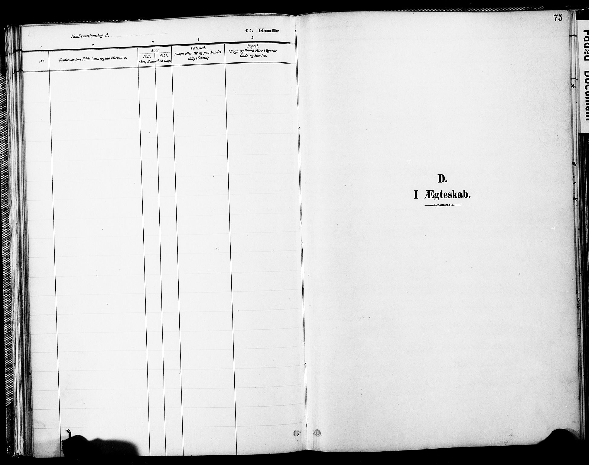 Spydeberg prestekontor Kirkebøker, SAO/A-10924/F/Fb/L0001: Parish register (official) no. II 1, 1886-1907, p. 75