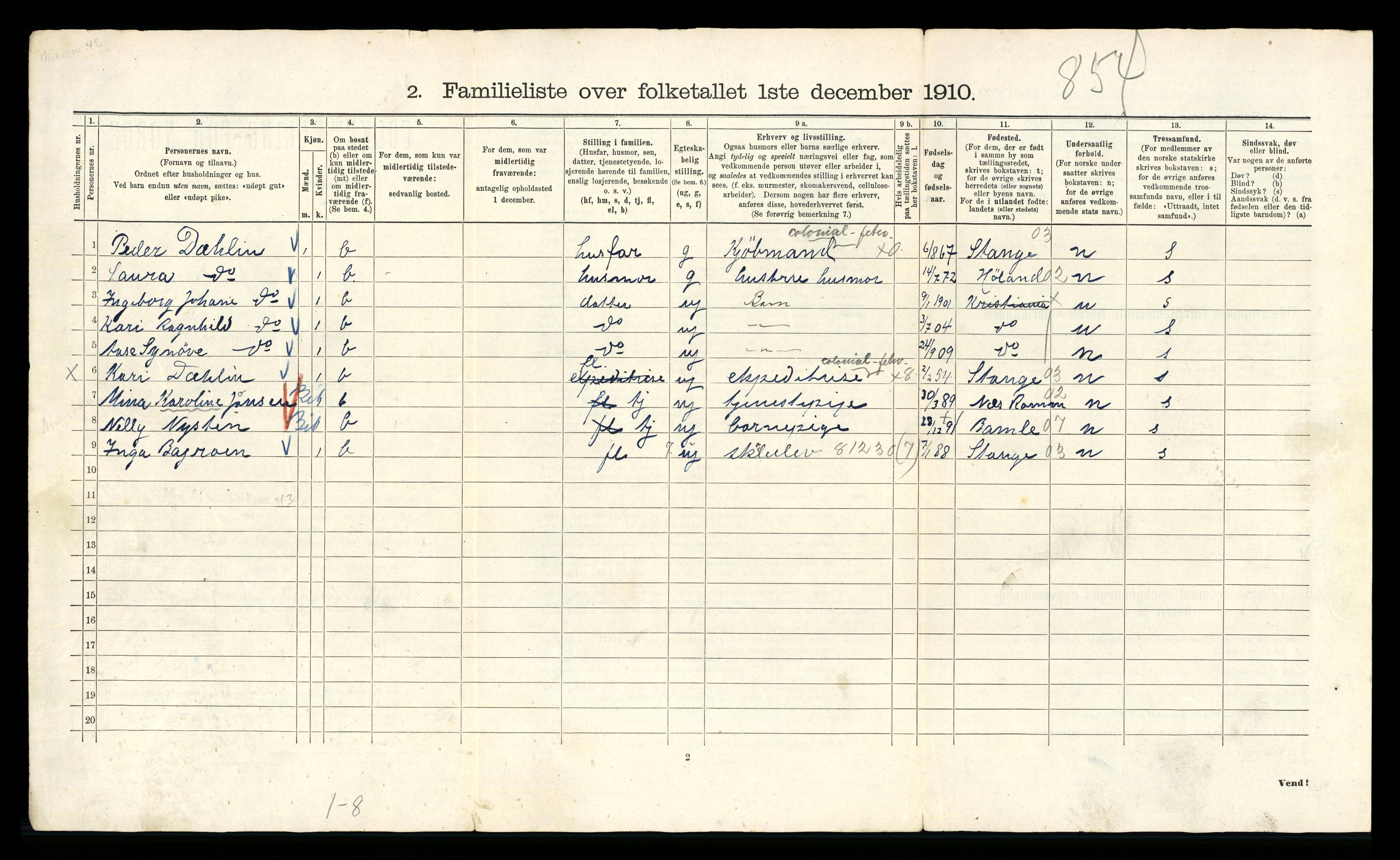 RA, 1910 census for Kristiania, 1910, p. 123282