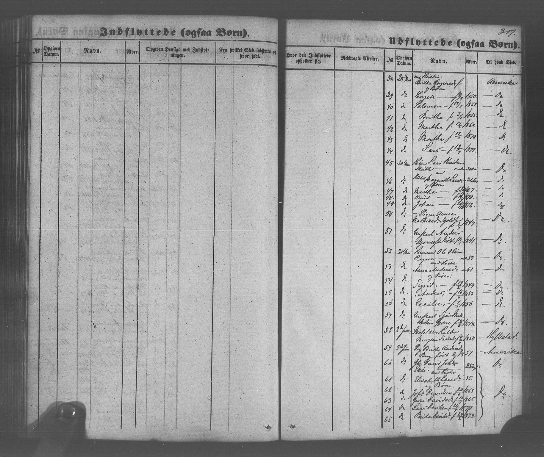 Voss sokneprestembete, SAB/A-79001/H/Haa: Parish register (official) no. A 20, 1855-1886, p. 317