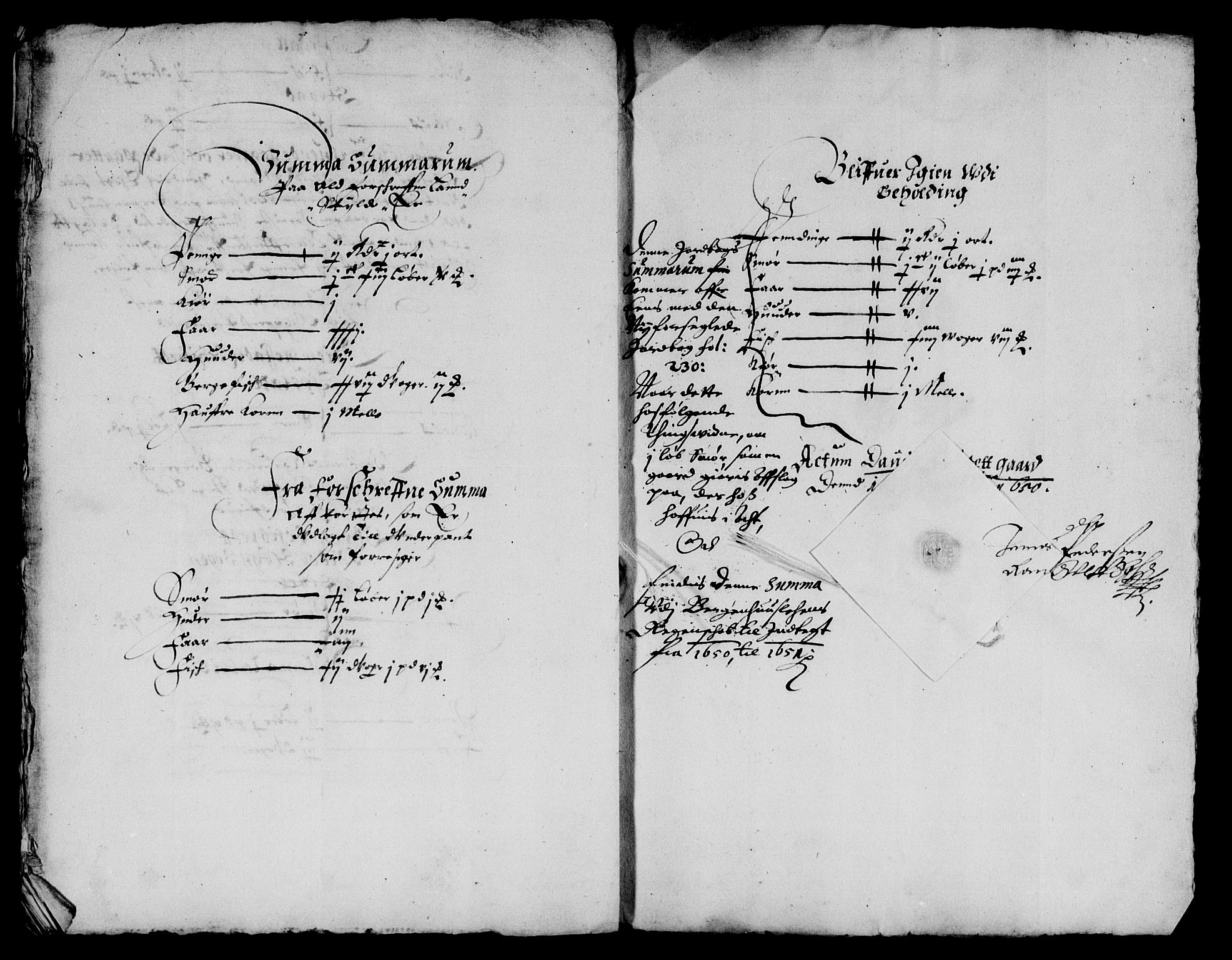 Rentekammeret inntil 1814, Reviderte regnskaper, Lensregnskaper, RA/EA-5023/R/Rb/Rbt/L0116: Bergenhus len, 1649-1651