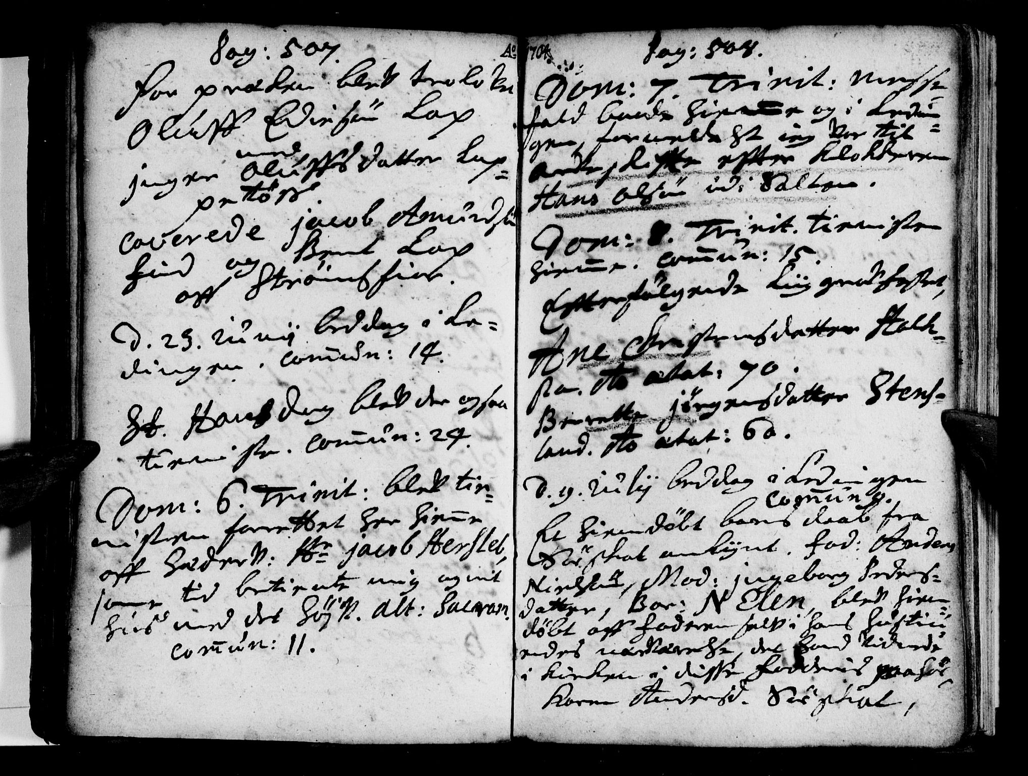 Ministerialprotokoller, klokkerbøker og fødselsregistre - Nordland, AV/SAT-A-1459/855/L0793: Parish register (official) no. 855A01, 1686-1712, p. 507-508