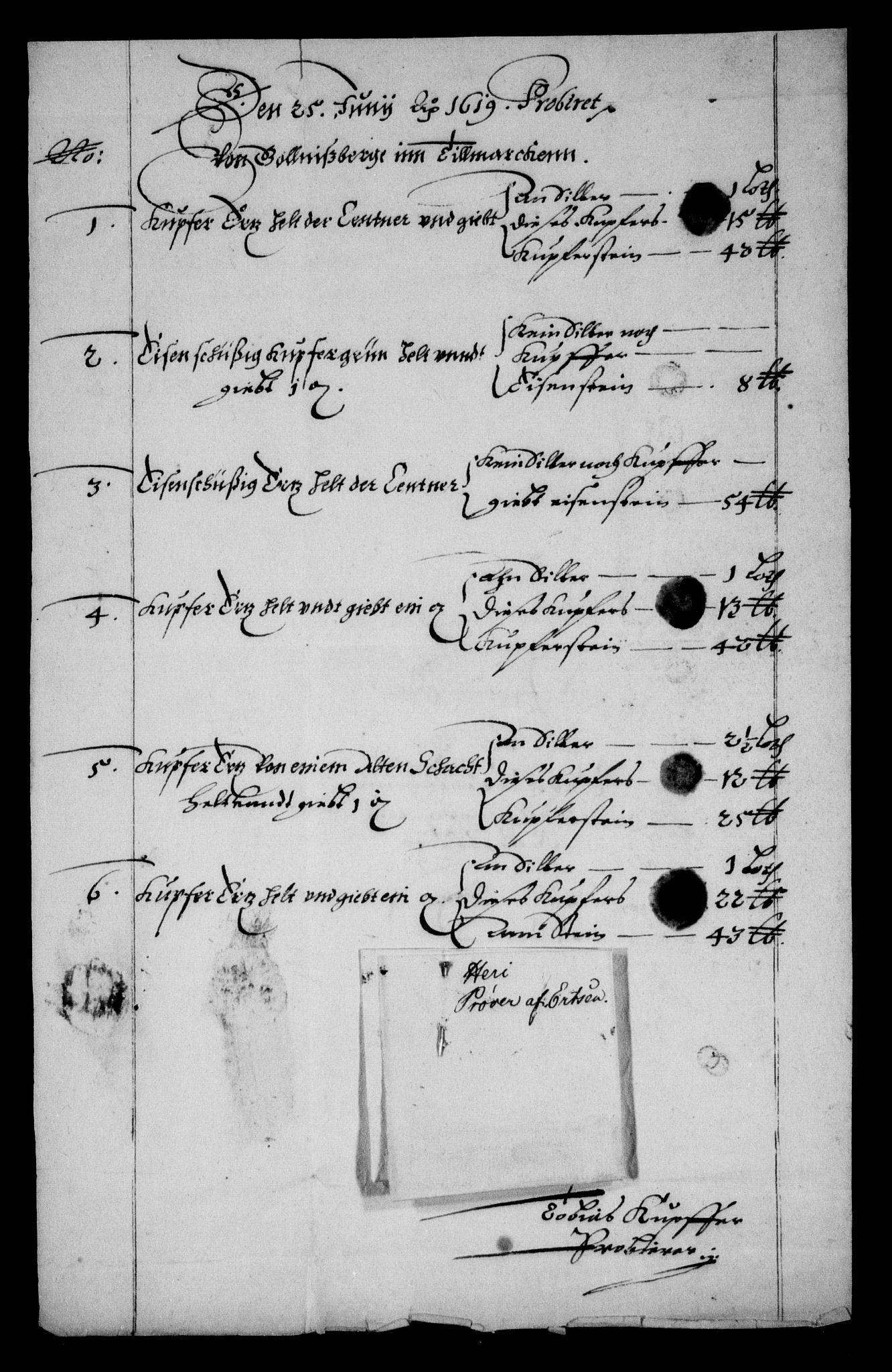 Danske Kanselli, Skapsaker, AV/RA-EA-4061/F/L0022: Skap 8, pakke 210-218, 1618-1730, p. 278