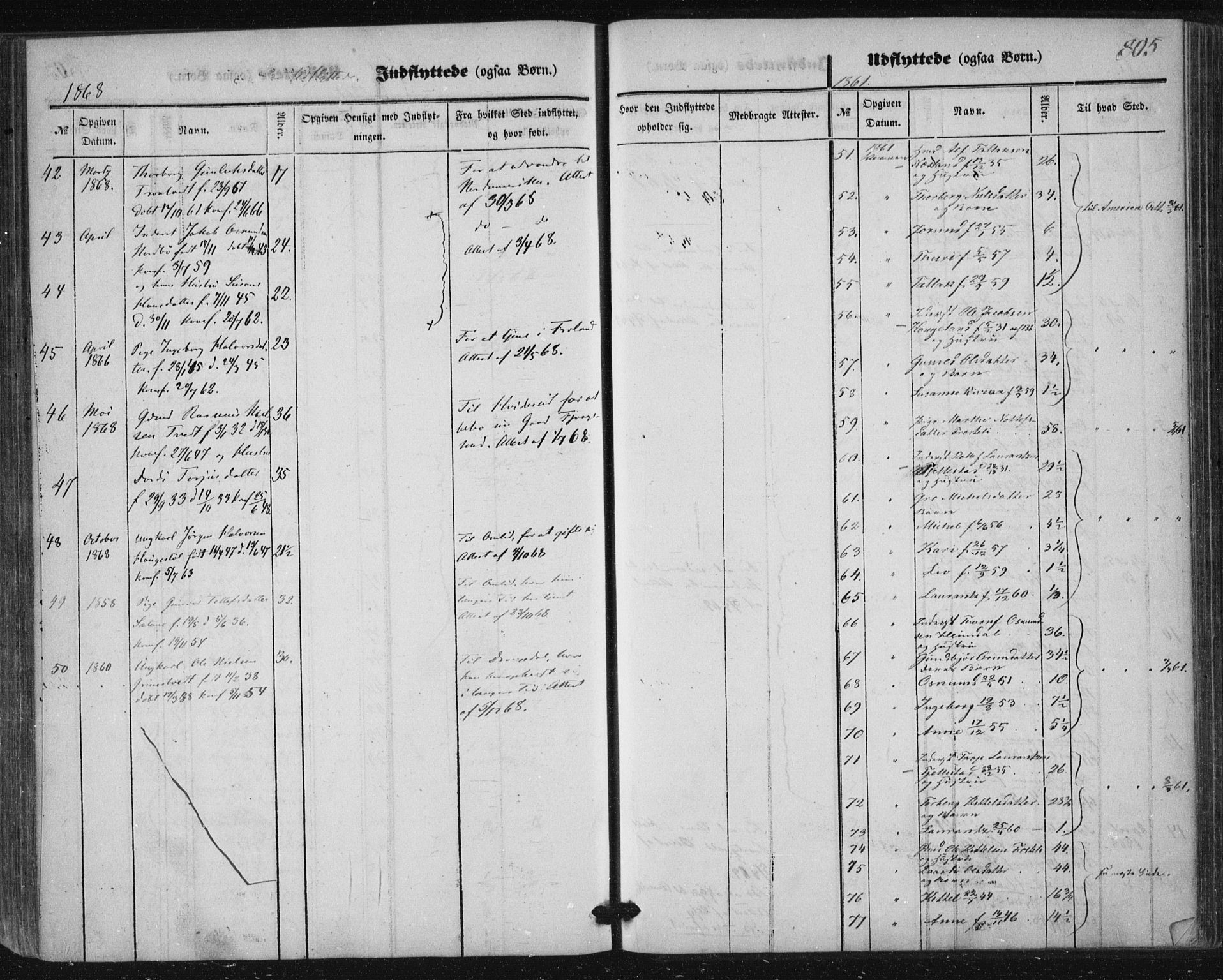Nissedal kirkebøker, SAKO/A-288/F/Fa/L0003: Parish register (official) no. I 3, 1846-1870, p. 804-805