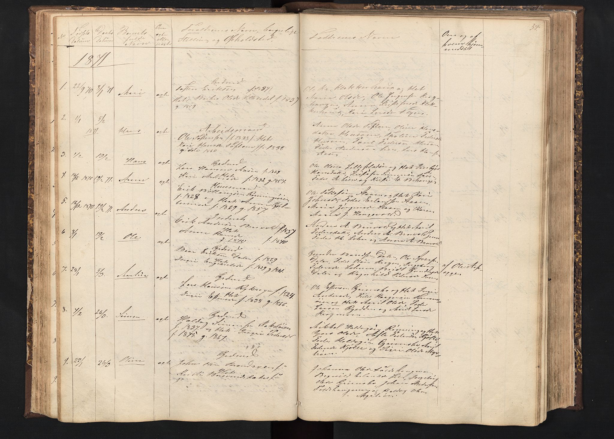 Alvdal prestekontor, SAH/PREST-060/H/Ha/Hab/L0001: Parish register (copy) no. 1, 1857-1893, p. 54