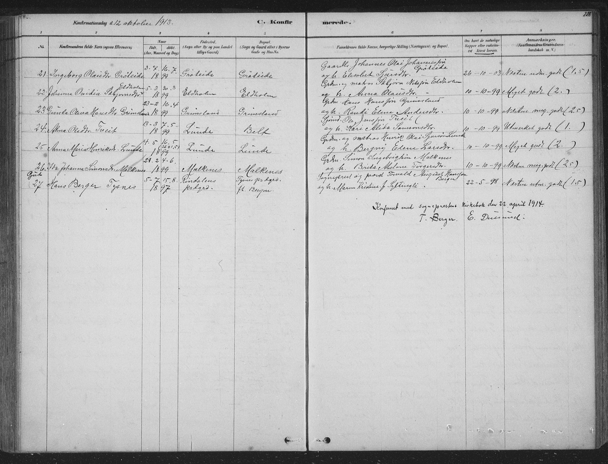 Tysnes sokneprestembete, AV/SAB-A-78601/H/Hab: Parish register (copy) no. B 2, 1878-1918, p. 228