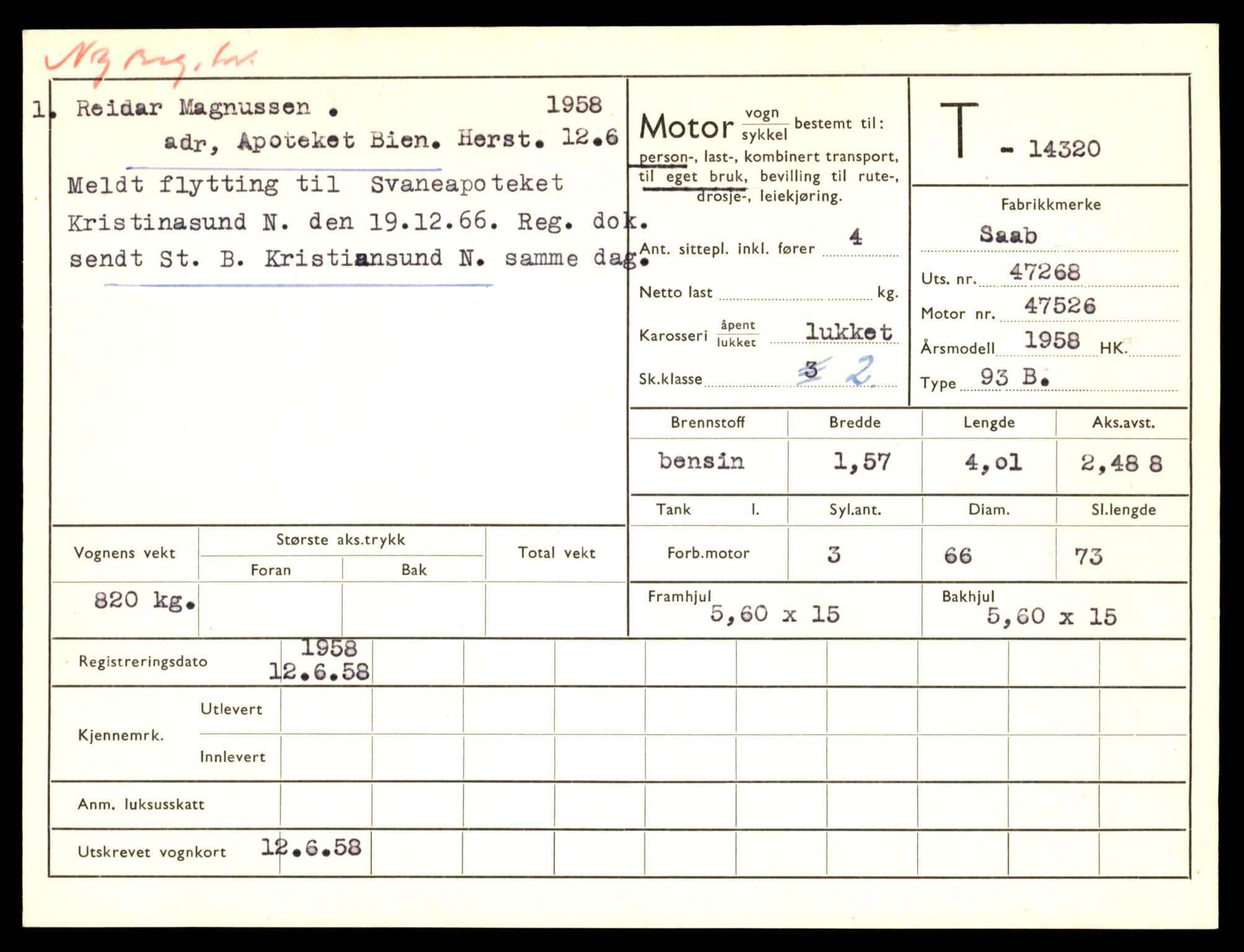 Møre og Romsdal vegkontor - Ålesund trafikkstasjon, AV/SAT-A-4099/F/Fe/L0045: Registreringskort for kjøretøy T 14320 - T 14444, 1927-1998, p. 23