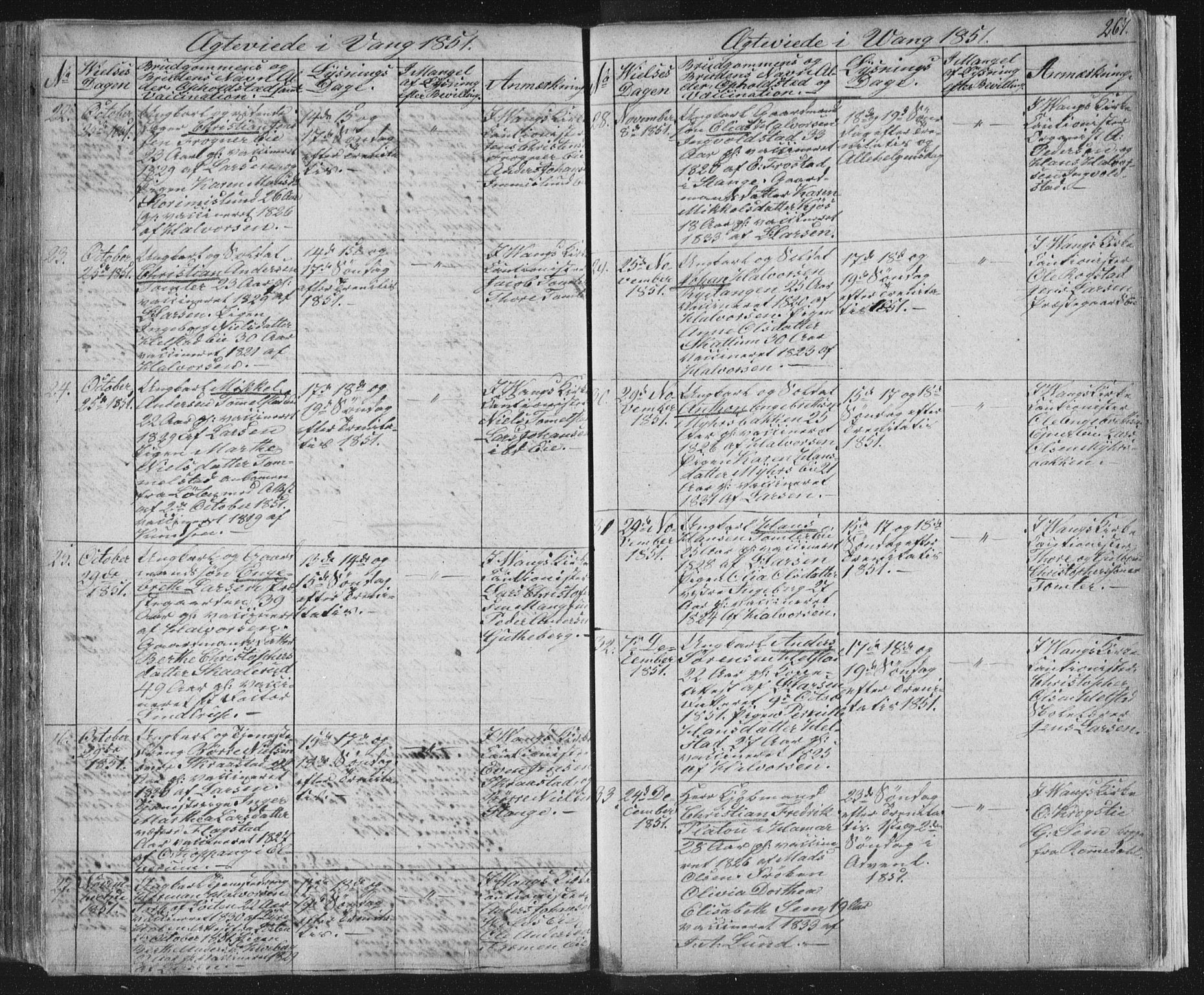 Vang prestekontor, Hedmark, AV/SAH-PREST-008/H/Ha/Hab/L0008: Parish register (copy) no. 8, 1832-1854, p. 267