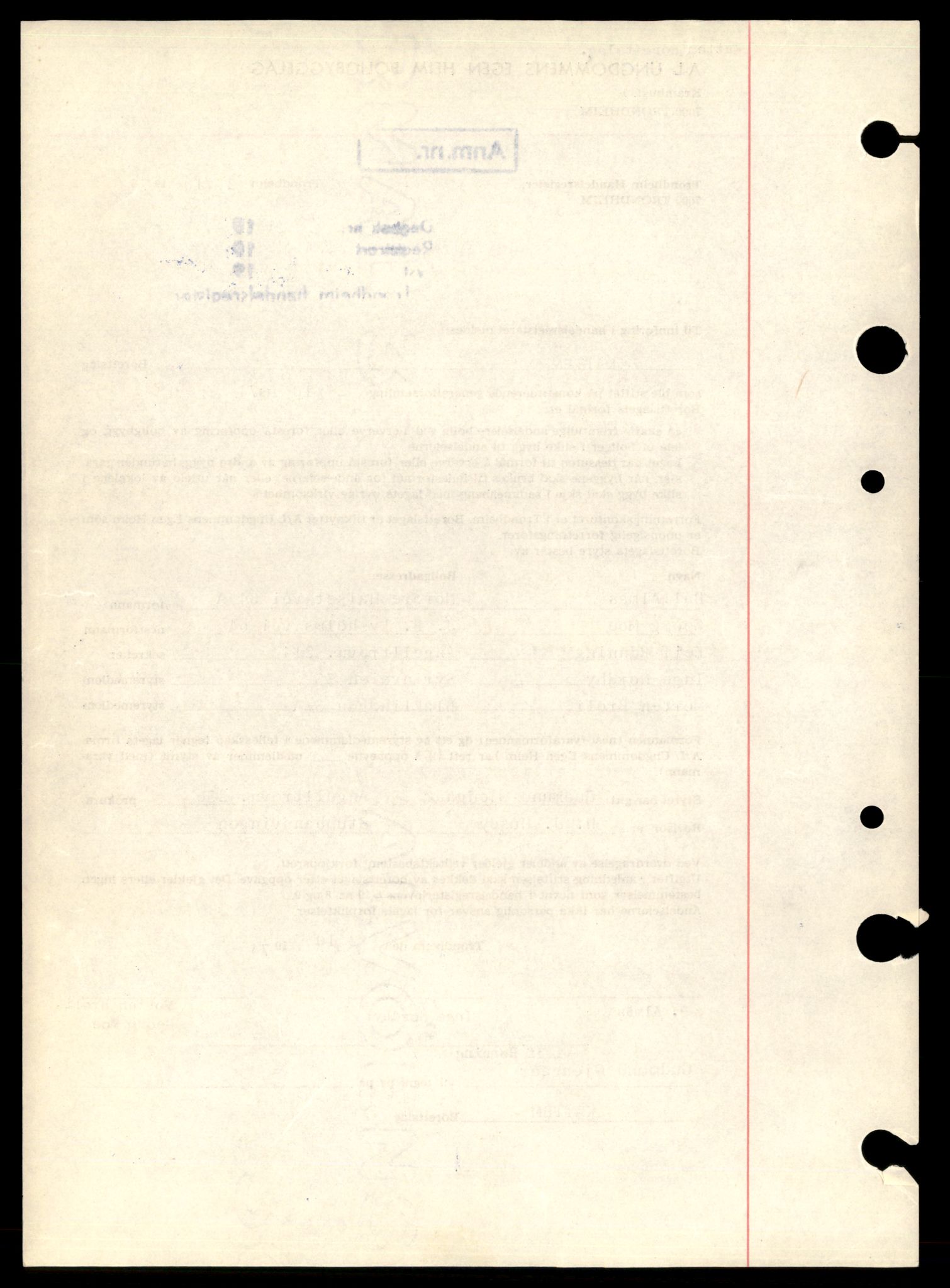 Trondheim byfogd, AV/SAT-A-0003/2/J/Jd/Jdd/L0069: Borettslag, K-Rin, 1944-1990, p. 4