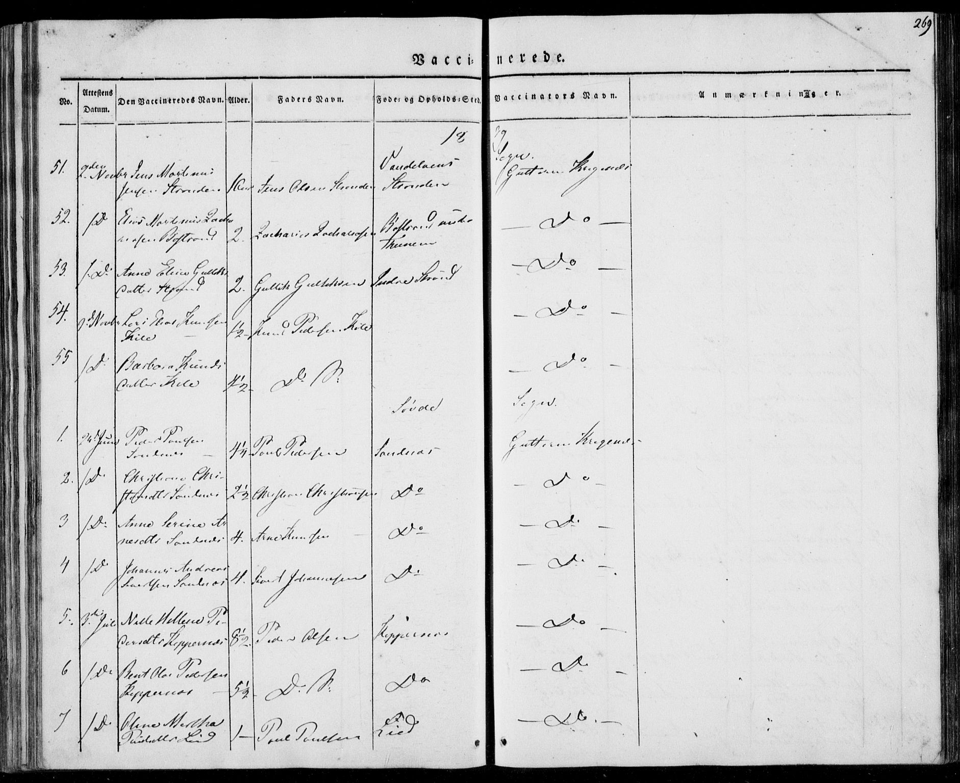 Ministerialprotokoller, klokkerbøker og fødselsregistre - Møre og Romsdal, AV/SAT-A-1454/501/L0005: Parish register (official) no. 501A05, 1831-1844, p. 269