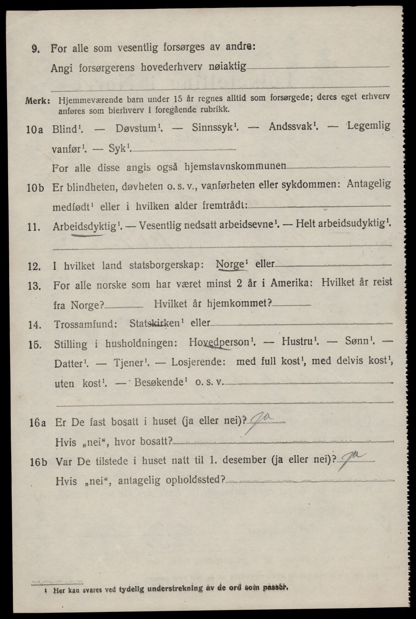 SAST, 1920 census for Høyland, 1920, p. 15593