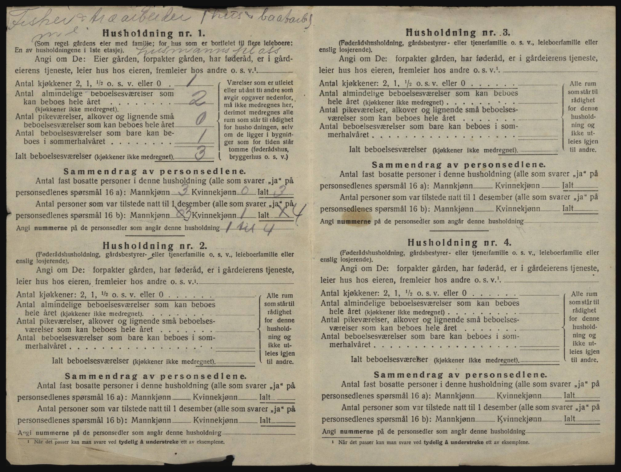 SATØ, 1920 census for Sørfjord, 1920, p. 6