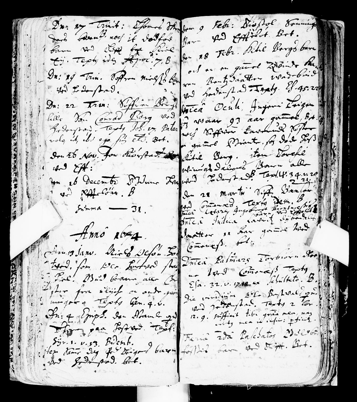 Sandsvær kirkebøker, SAKO/A-244/F/Fa/L0001: Parish register (official) no. I 1, 1665-1725, p. 185