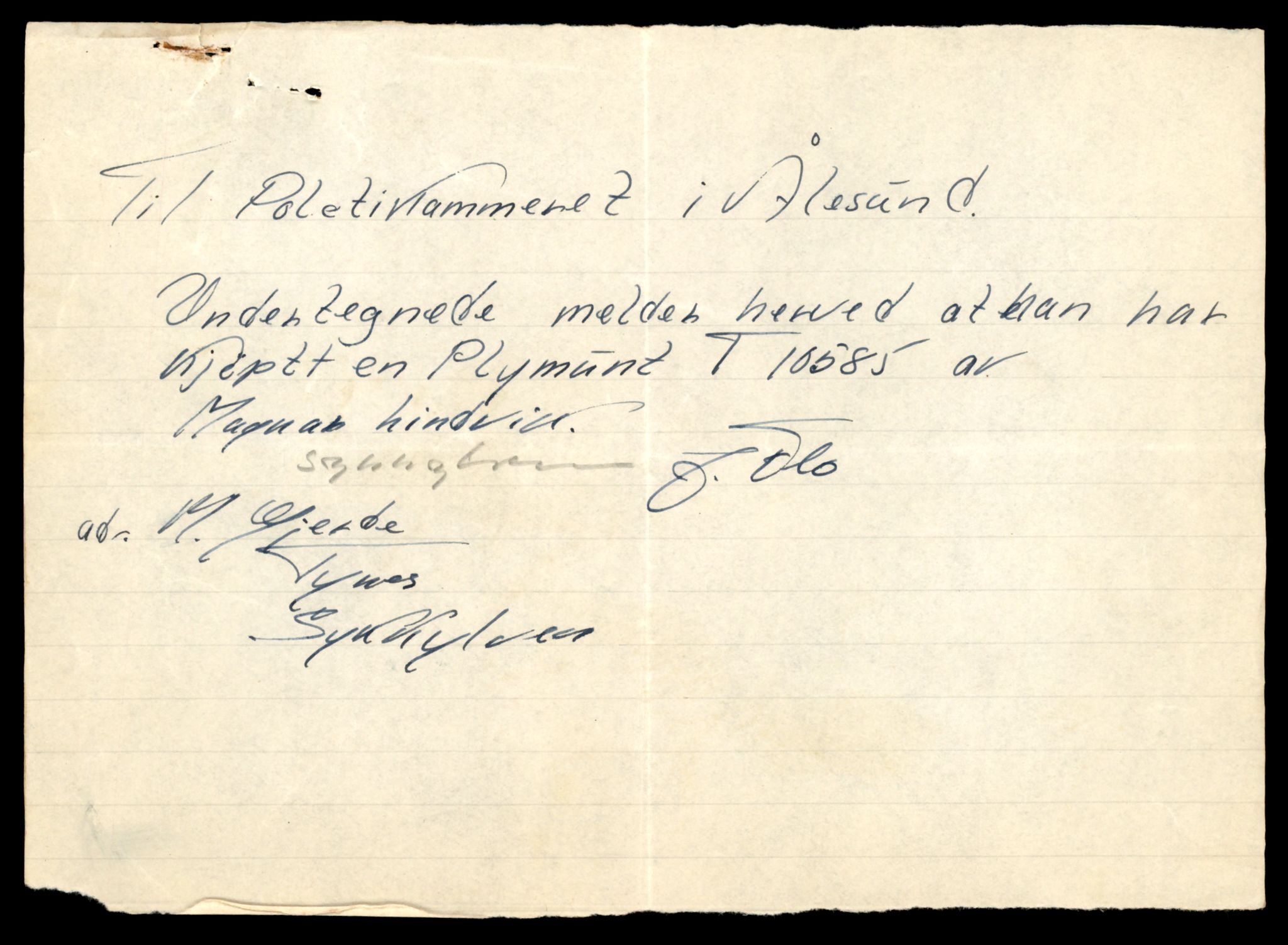 Møre og Romsdal vegkontor - Ålesund trafikkstasjon, AV/SAT-A-4099/F/Fe/L0022: Registreringskort for kjøretøy T 10584 - T 10694, 1927-1998, p. 33
