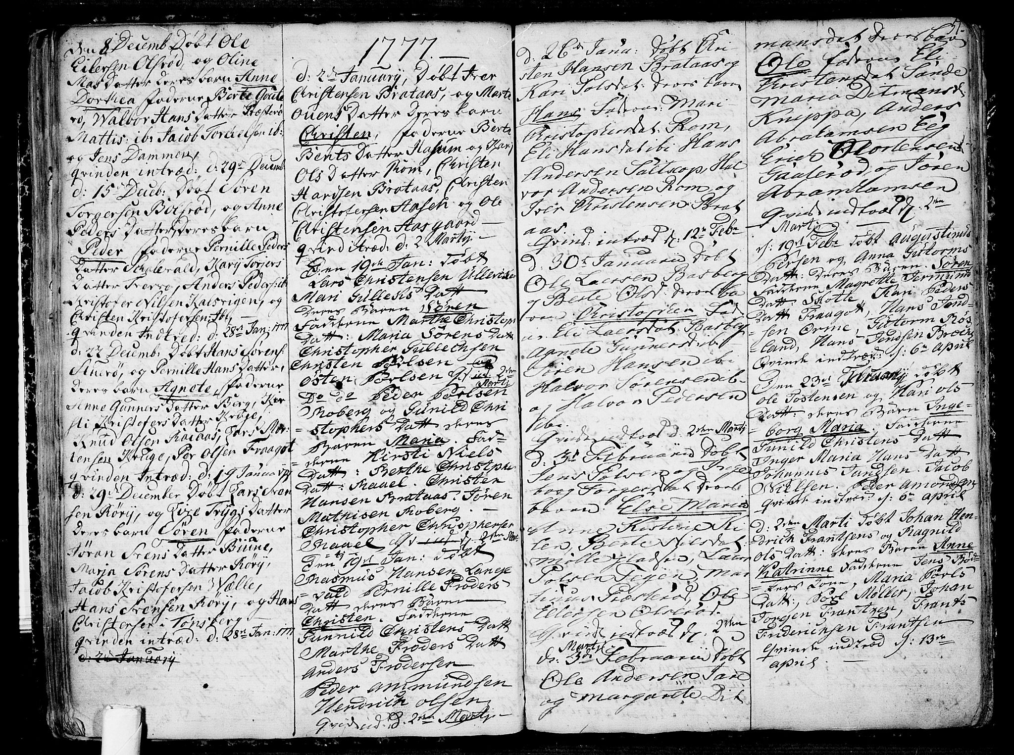 Sem kirkebøker, SAKO/A-5/F/Fb/L0002: Parish register (official) no. II 2, 1764-1792, p. 51