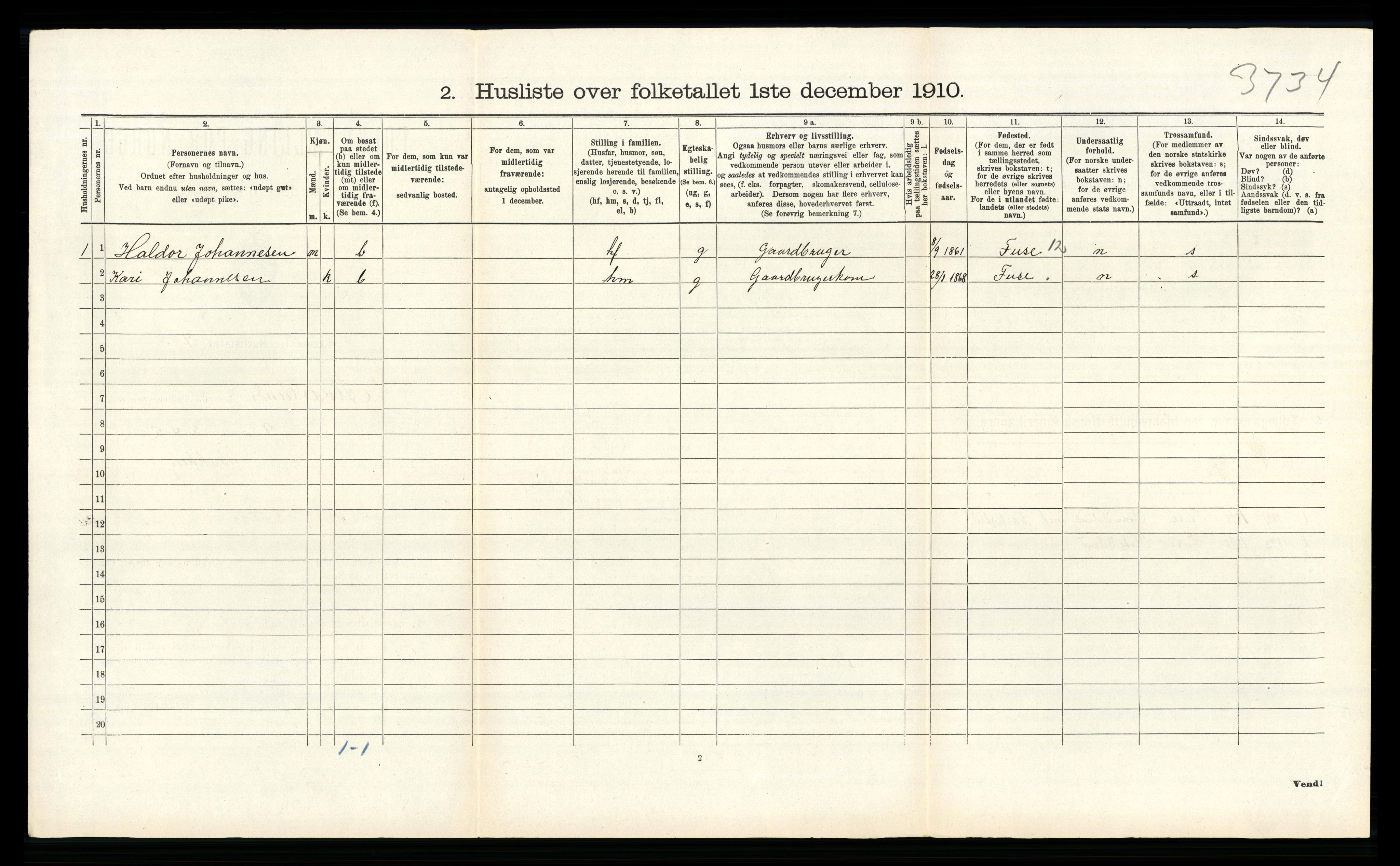 RA, 1910 census for Alversund, 1910, p. 189