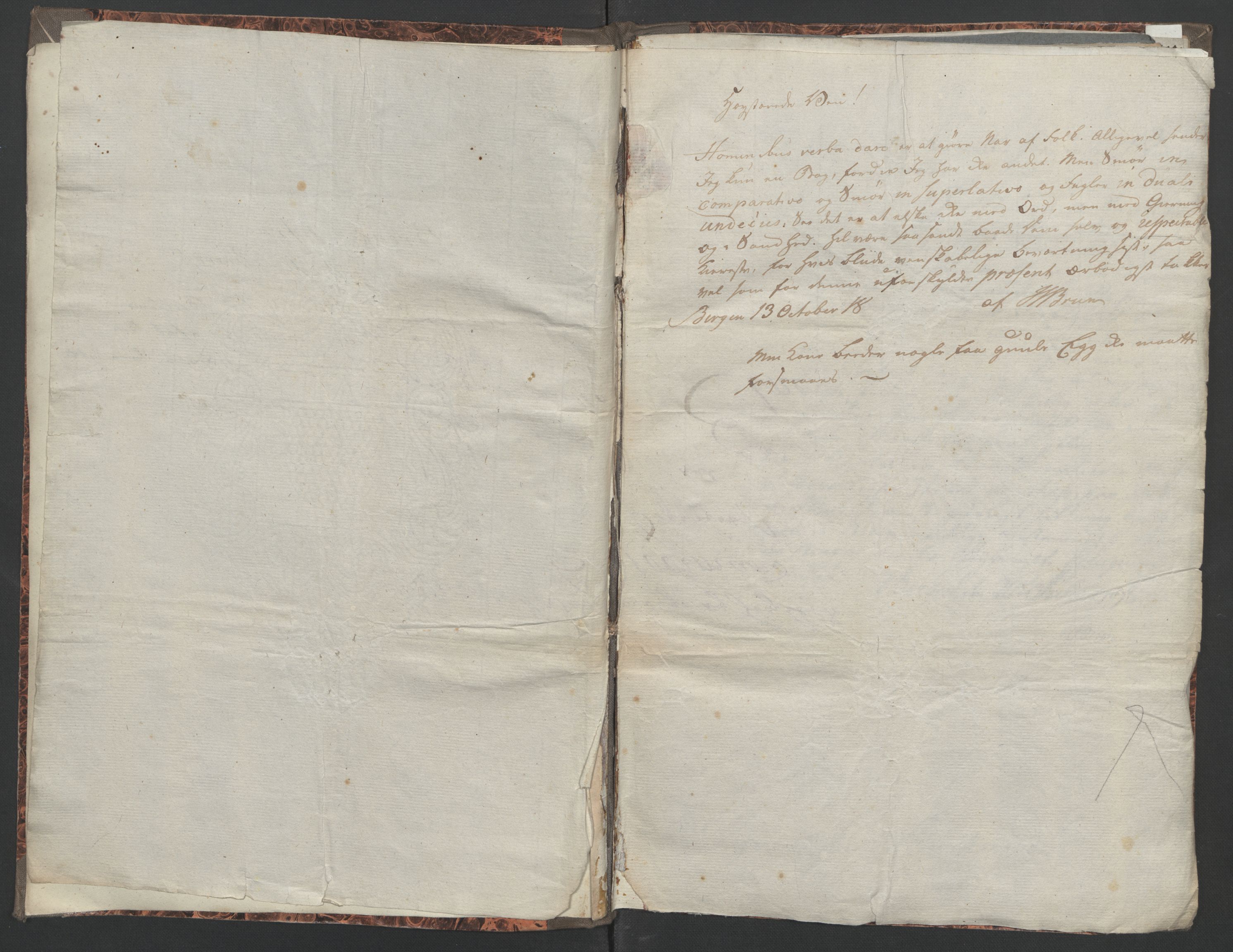 Faye, Andreas, AV/RA-PA-0015/F/Fh/L0026/0002: -- / Breve til Jørgen Brochmann fra Johan Nordahl Brun 1798-1808 (innb. i 4to), p. 5