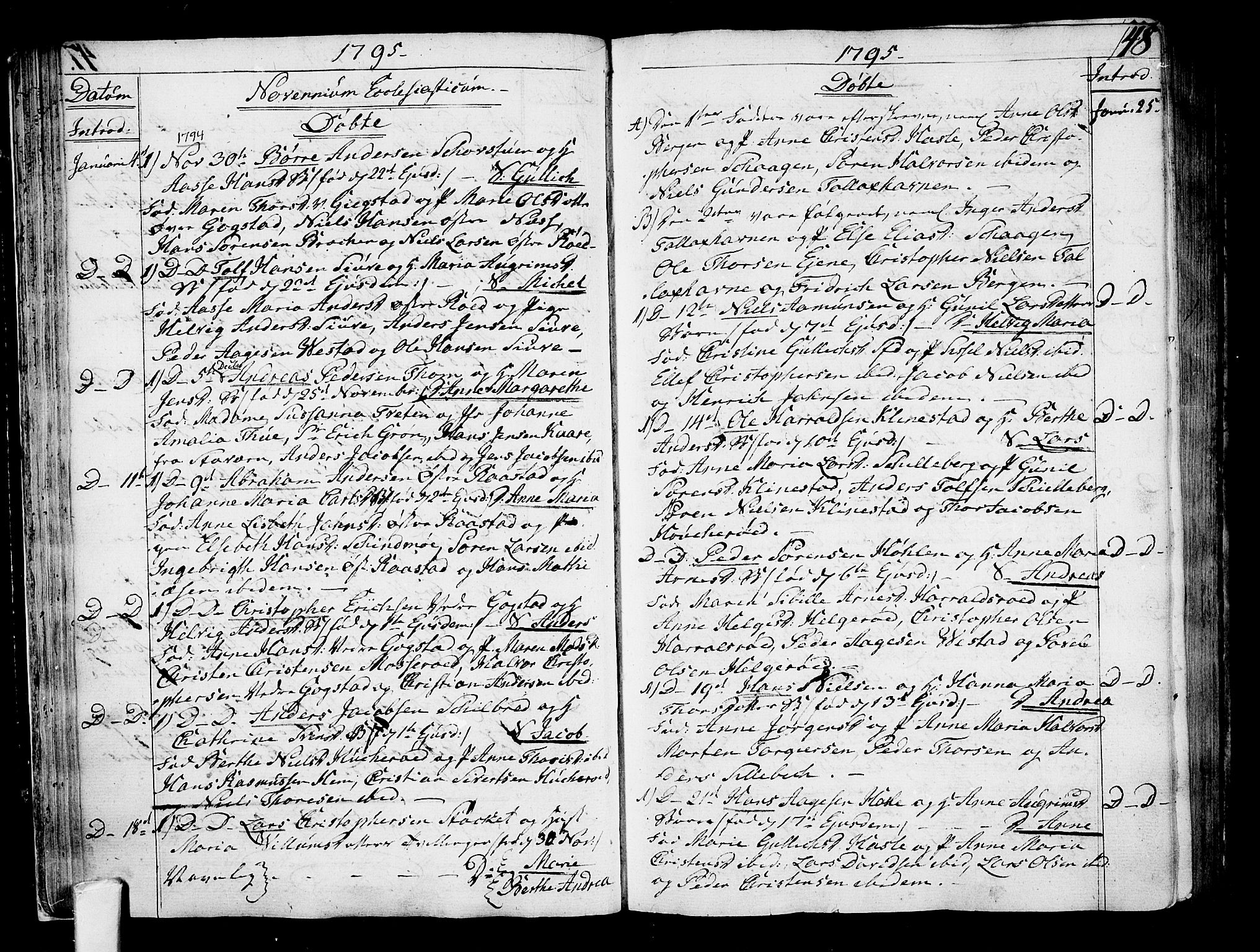 Sandar kirkebøker, AV/SAKO-A-243/F/Fa/L0003: Parish register (official) no. 3, 1789-1814, p. 48